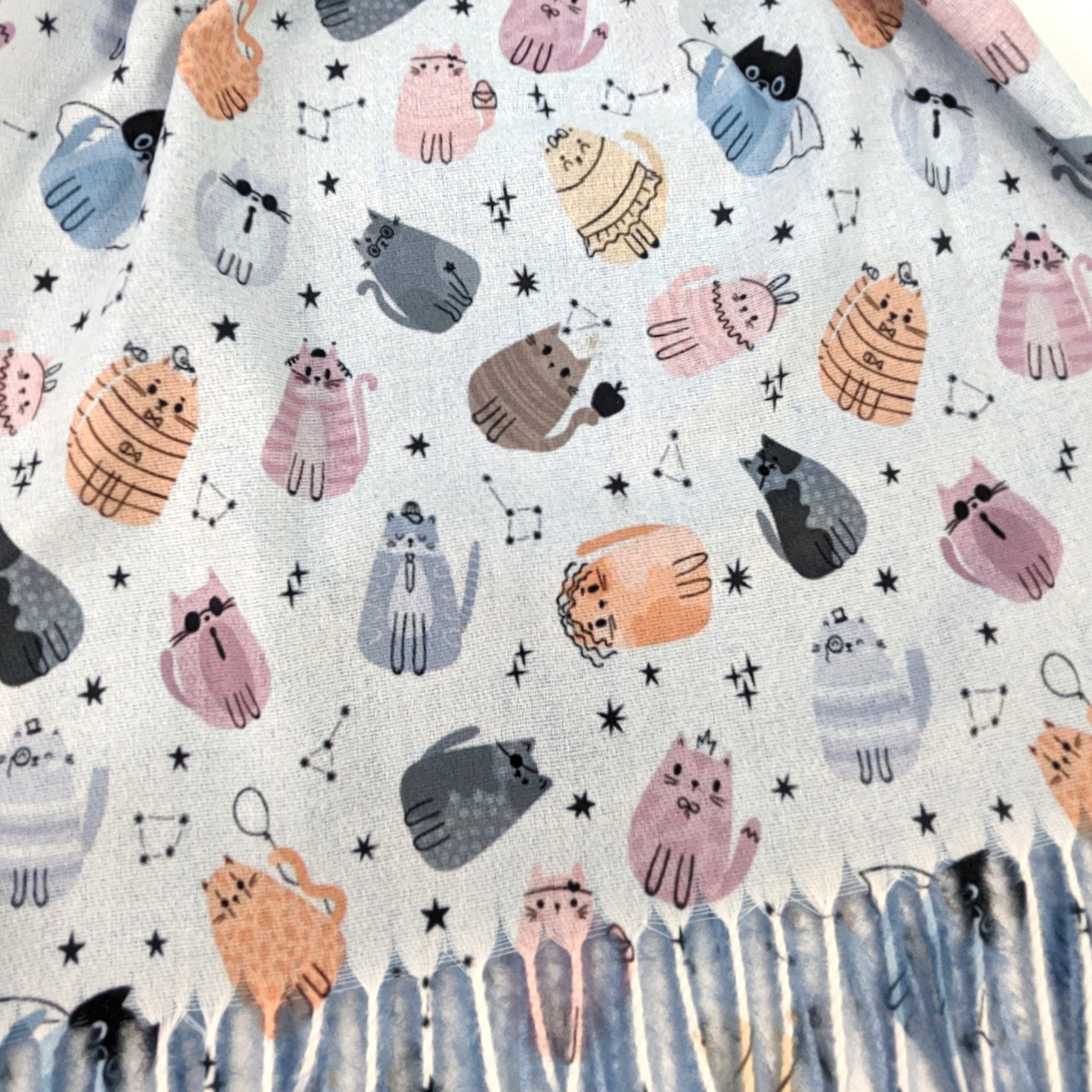 Creative Cat Pashmina Style Scarf (70x180cm) - Soft & Stylish Winter Fashion Accessory for Women - Perfect for Cold Weather, Office Wear & Gift Giving