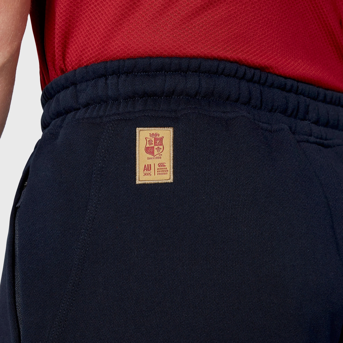 Canterbury British & Irish Lions Men's Fleece Shorts - Navy Blue Athletic Shorts for Rugby, Training & Lounge Wear