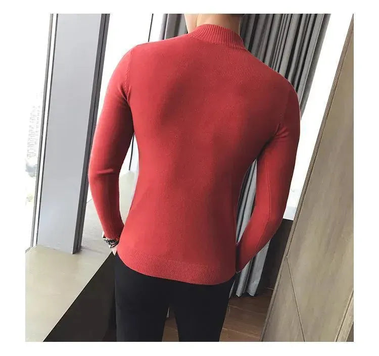 Men's Striped Pattern Sweater - Soft & Comfortable Pullover for Casual Wear, Office & Fall Outfits