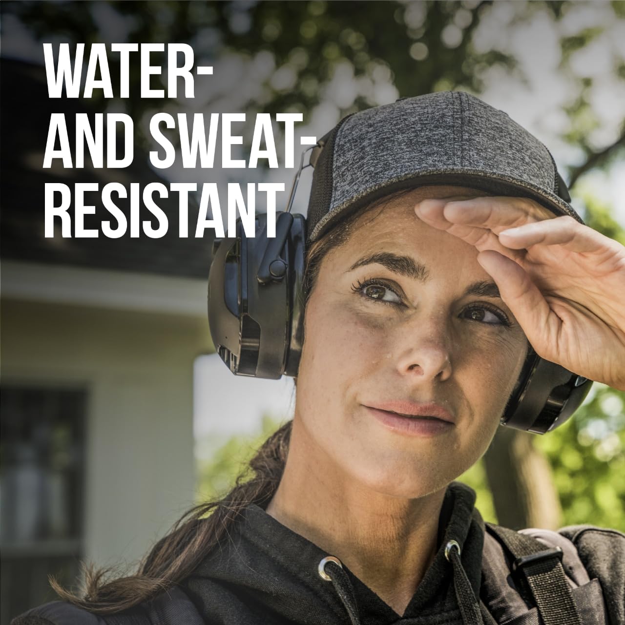 3M WorkTunes Connect + Solar Hearing Protector – Wireless Bluetooth Ear Muffs with NRR 26dB Noise Reduction, Self-Charging Solar Technology & Built-in Mic – Ideal for Construction, Lawn Care, and Industrial Work (90573-DC)