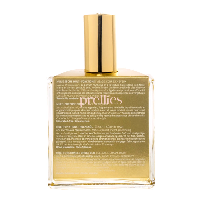 NUXE Huile Prodigieuse Multi-Purpose Dry Oil 100ml - Nourishing & Glowing for Face, Body & Hair - Perfect for Daily Hydration & Skincare Routine