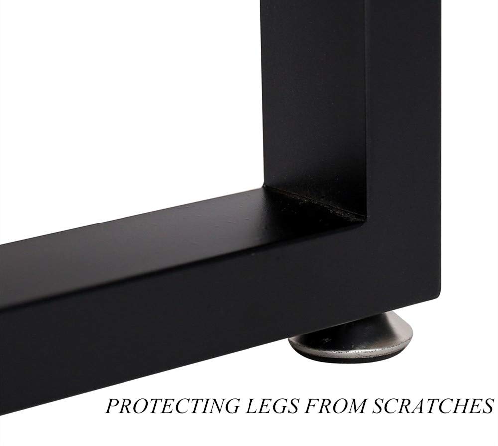 Heavy Duty Square Iron Metal Table Legs Set of 2 - 28