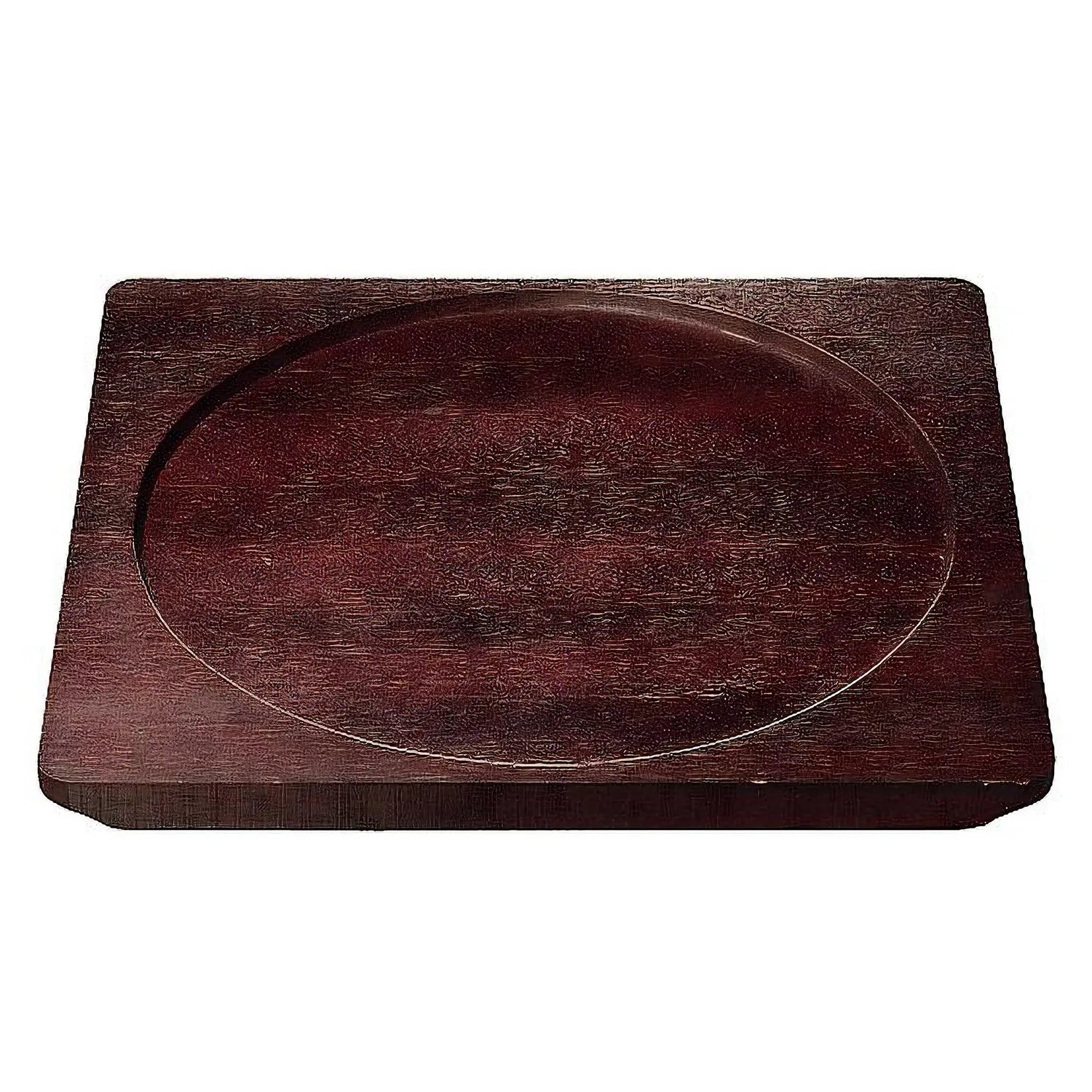 EBM Wooden Base for Round Sizzler Platter - Durable Serving Stand for Hot Dishes, Perfect for Restaurants, Catering & Home Dining