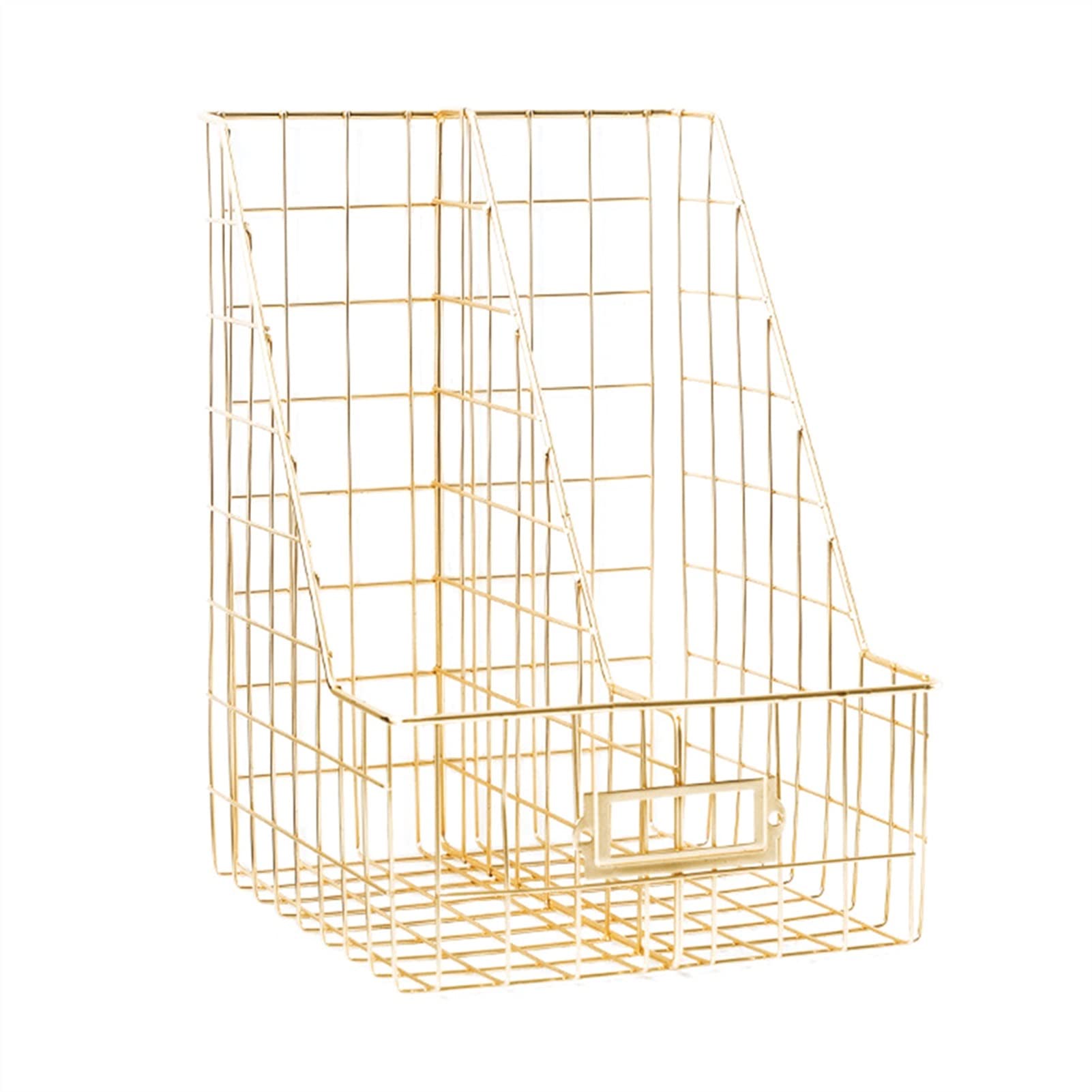 WSNDY Mesh File Holder Organizer - Wrought Iron Desk Stand for Books, Magazines & Office Supplies | Home & Office Storage Solution (Color: 1) | Perfect for Desk Organization, Book Display & Office Decor