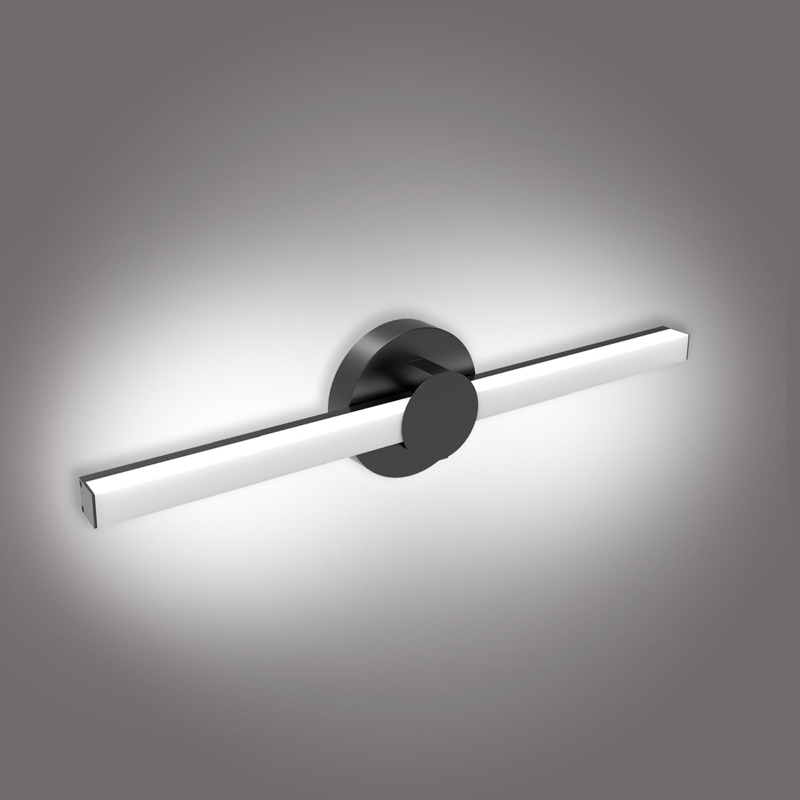 Modern Matte Black LED Vanity Light - 20
