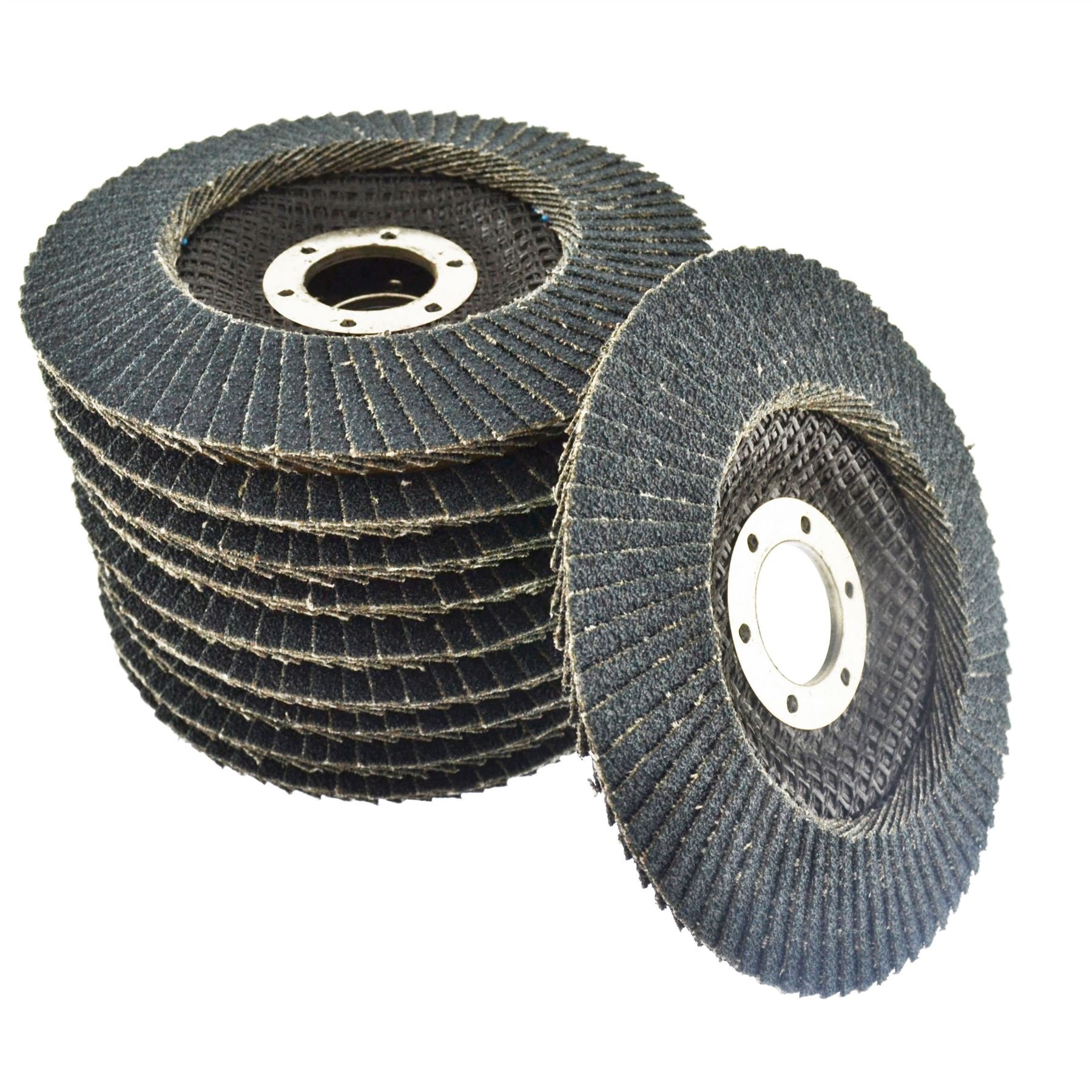 80 Grit Zirconium Flap Discs 4-1/2 Inch - 100 Pack for Angle Grinder | Heavy Duty Sanding, Grinding & Rust Removal | Perfect for Metalworking, Woodworking & Automotive Repair