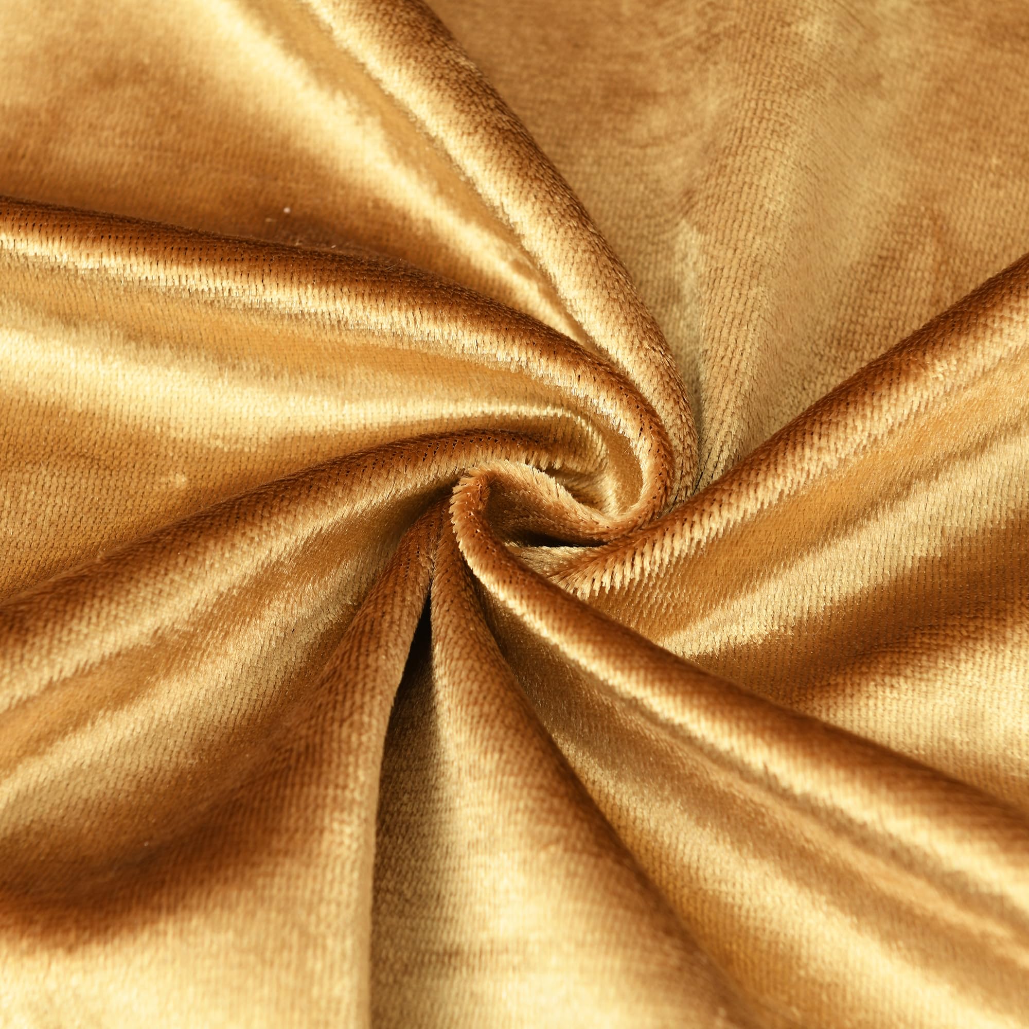 NordECO HOME Soft Velvet Decorative Throw Pillow Covers Set of 2 - 16x16 Inch Gold Cushion Covers for Bed, Sofa, Car & Home Decor | Luxury Living Room Accent Pillows & Cozy Bedroom Decor
