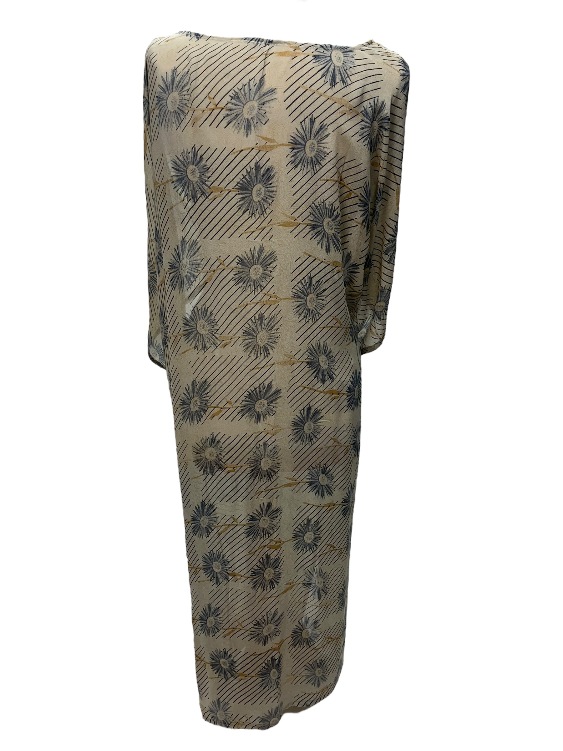 PRG1319 Women's Sheer Long Silk Kimono Robe with Belt - Elegant Loungewear for Home, Bridal Party & Special Occasions