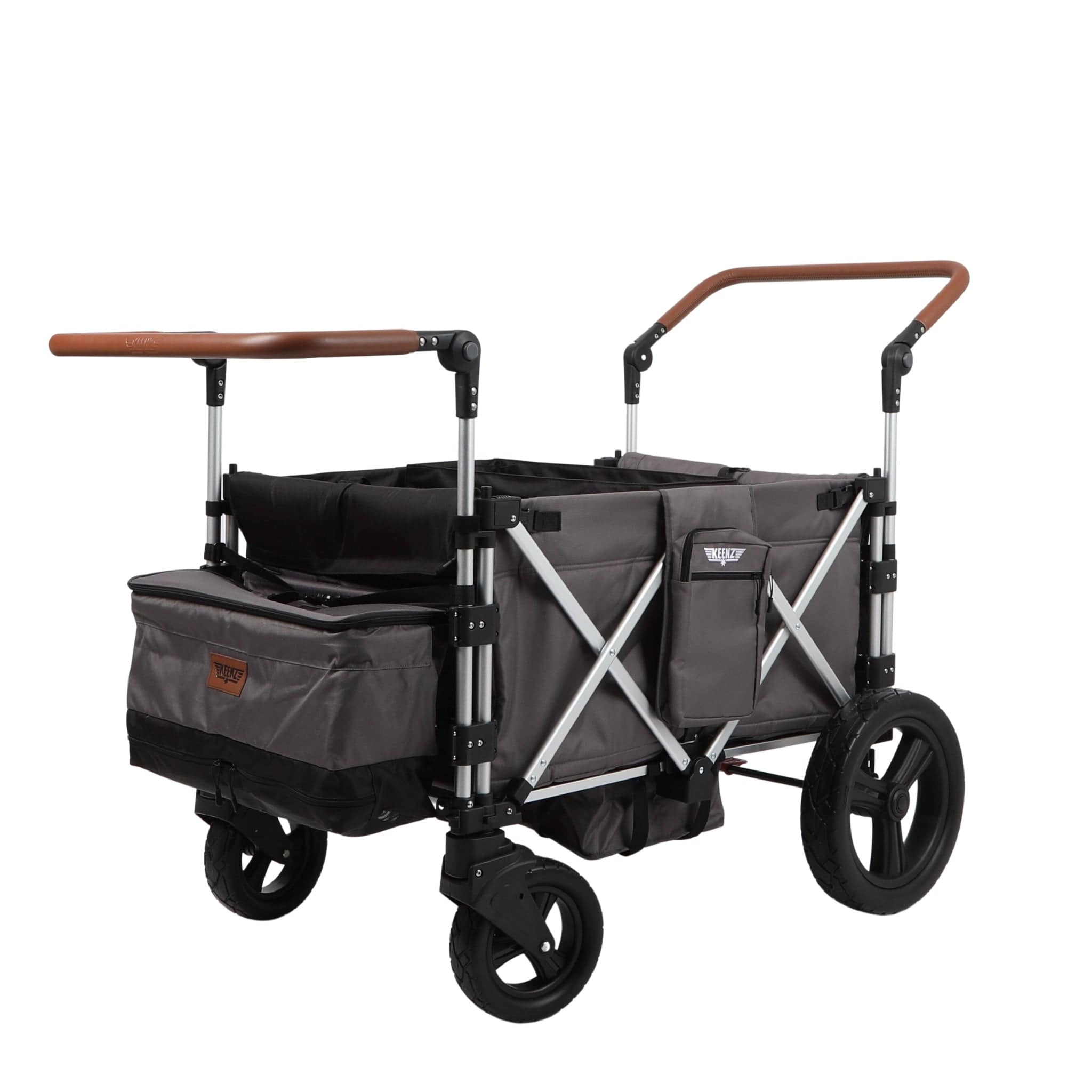 Keenz 7S+ 4 Passenger Stroller Wagon - All-Terrain Push Wagon for Kids & Toddlers - Perfect for Beach, Park, Camping & Family Outings