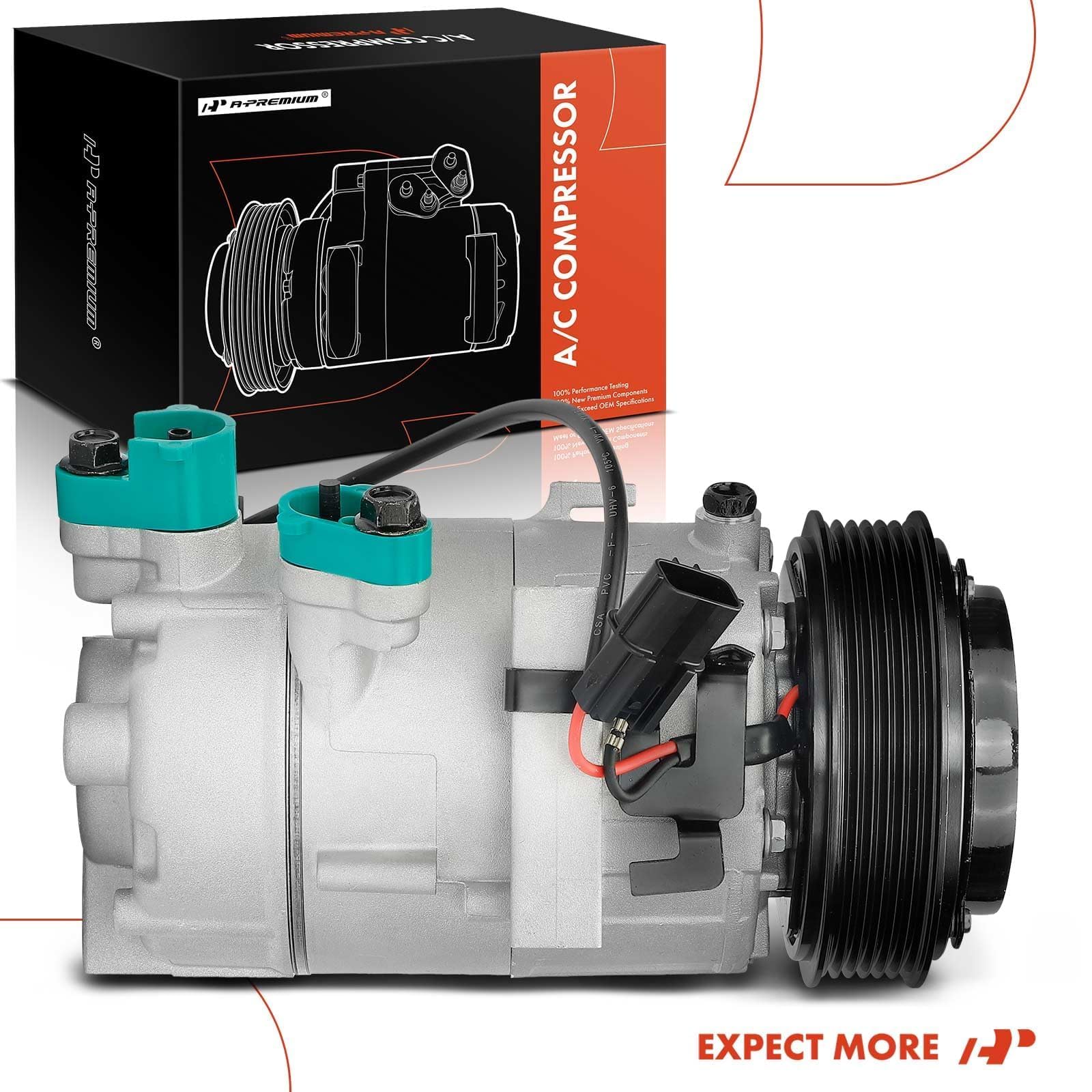 Premium AC Compressor with Clutch for 2017-2020 Hyundai Elantra 2.0L - High Performance Auto Air Conditioning Replacement Part - Perfect for Summer Road Trips & Hot Weather Commuting