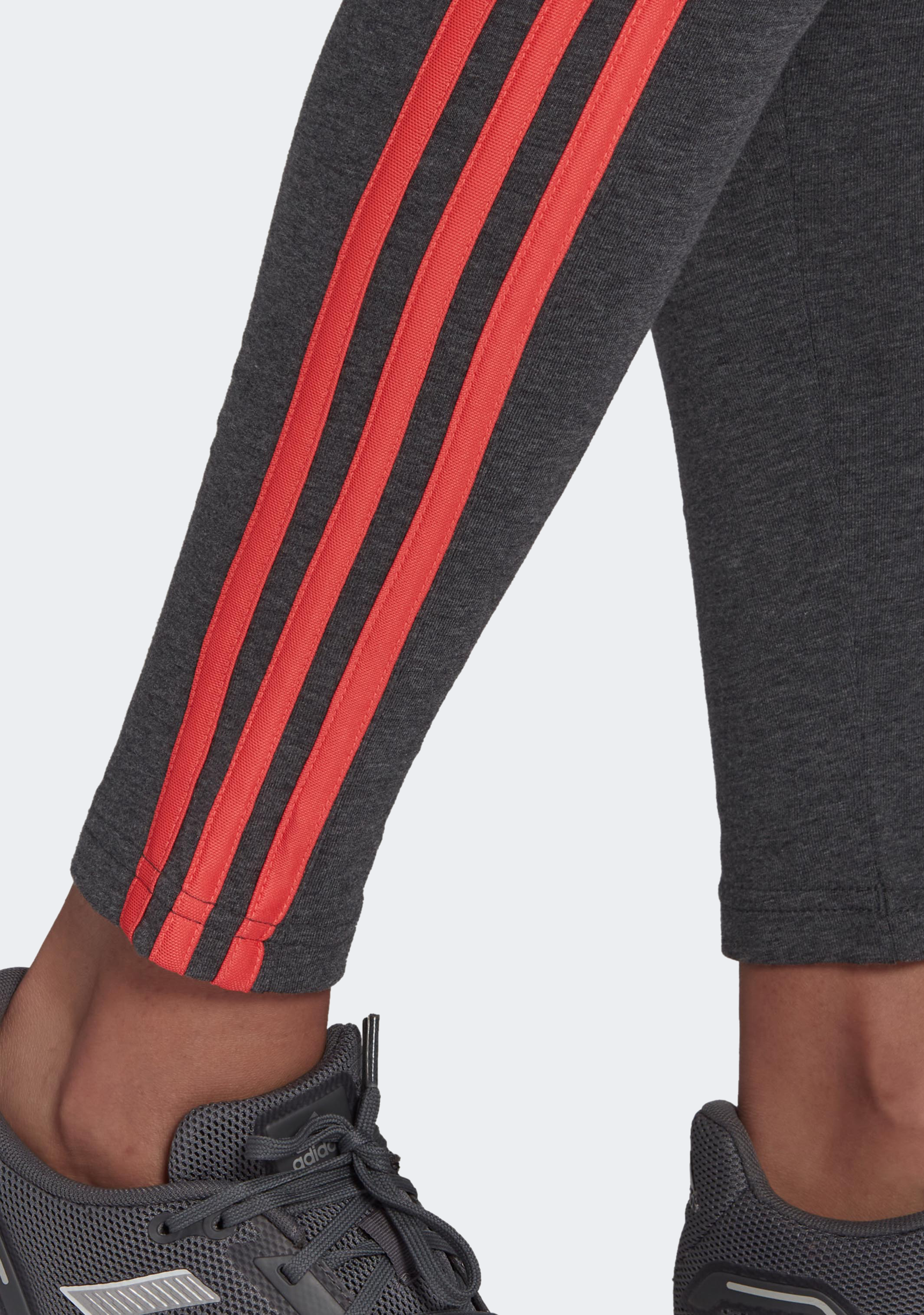 Adidas Women's 3-Stripes Leggings - High Waist Yoga Pants for Running, Workout & Gym - Comfortable & Stretchy Activewear