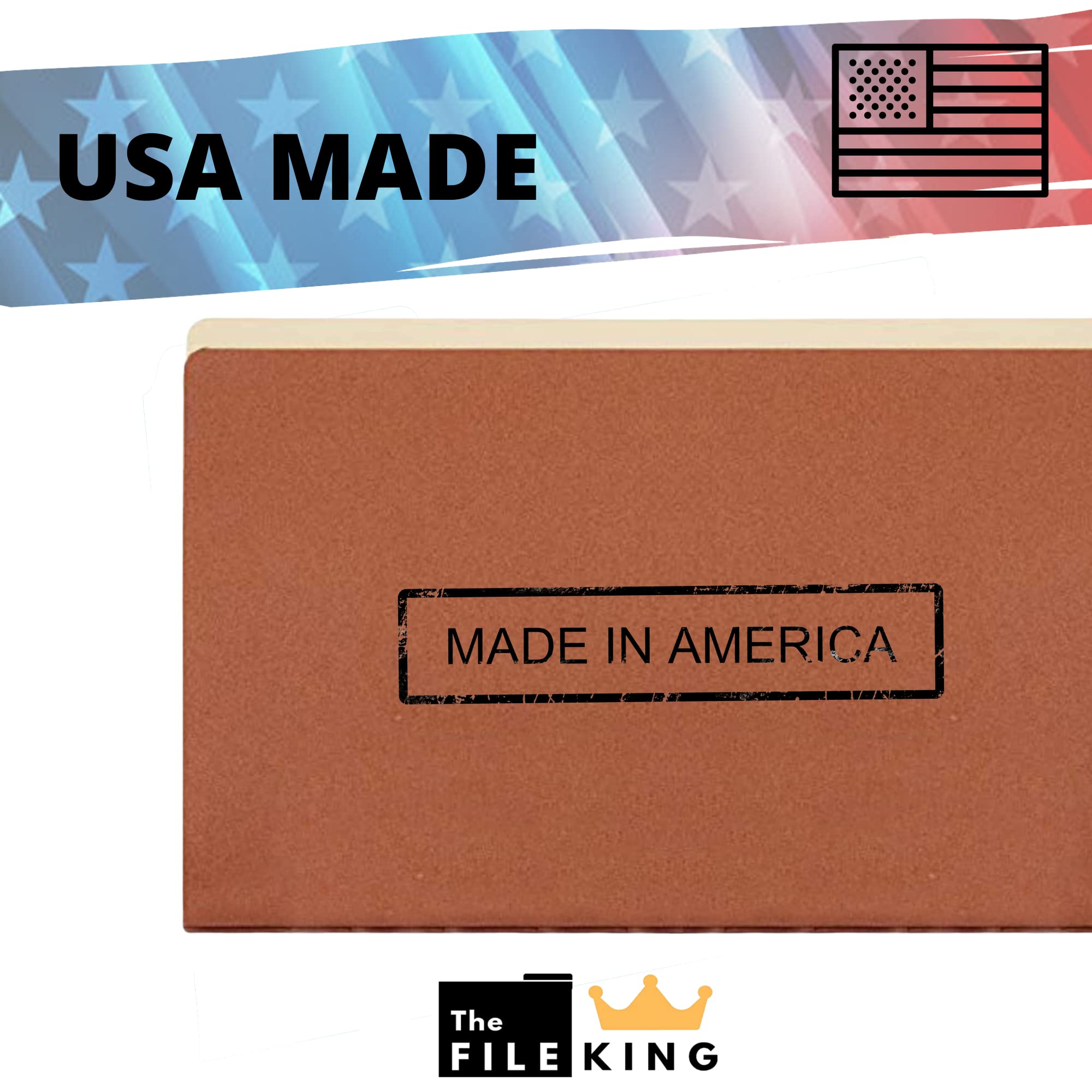 The File King 10-Pack Letter Size Accordion File Folders | Expanding File Organizer with 5.25