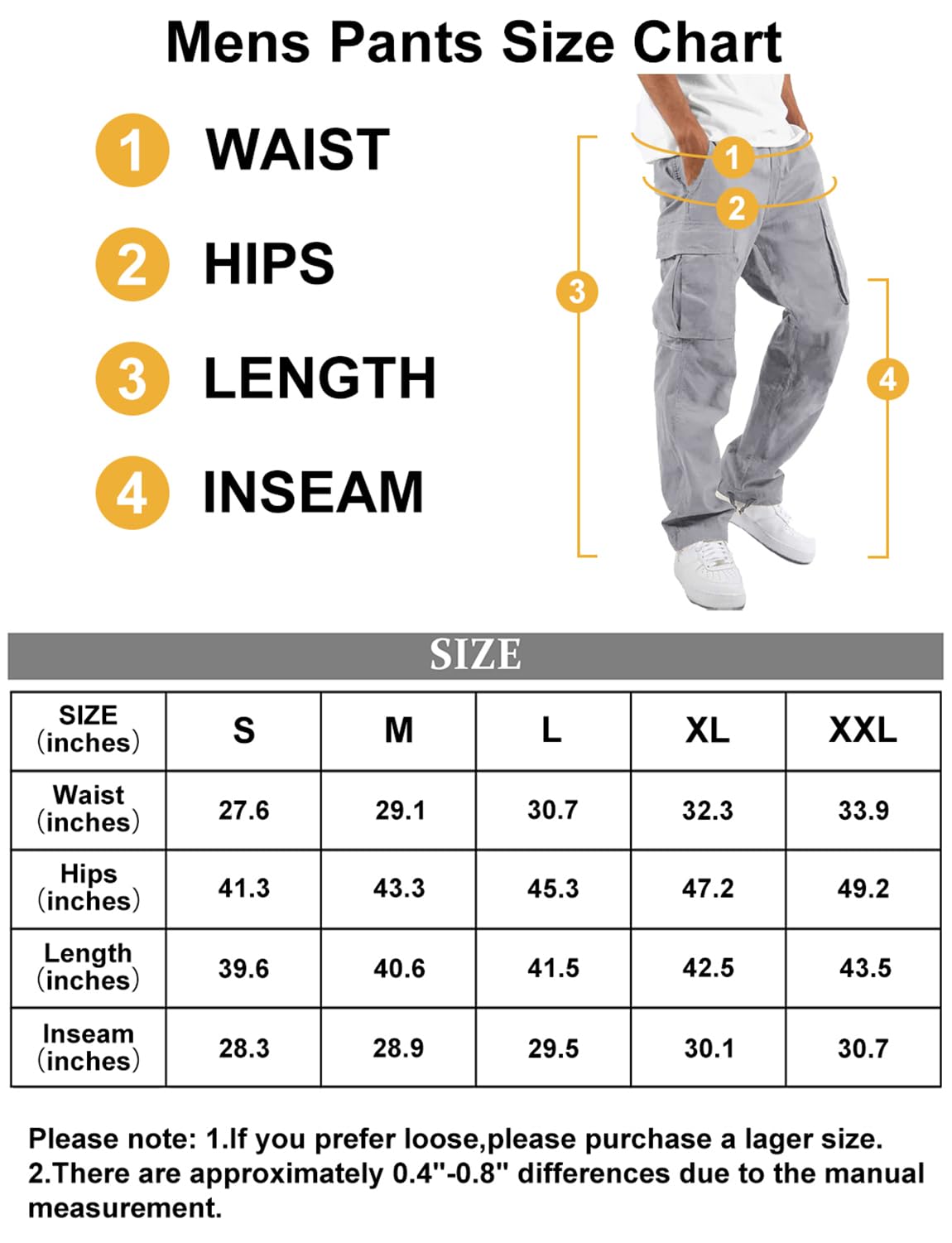 Men's Cargo Jogger Pants - Outdoor Hiking & Casual Wear