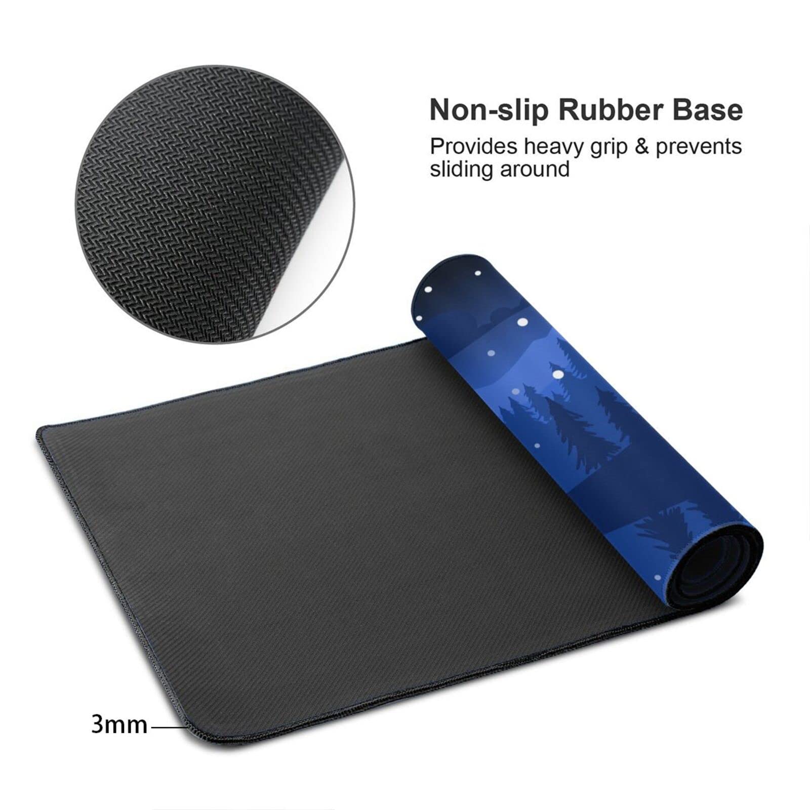 Fantasy Landscape Large Mouse Pad - Extended Gaming Mouse Mat with Nature Design for Computer & Keyboard Desk - Perfect for Gaming, Office Work & Home Use