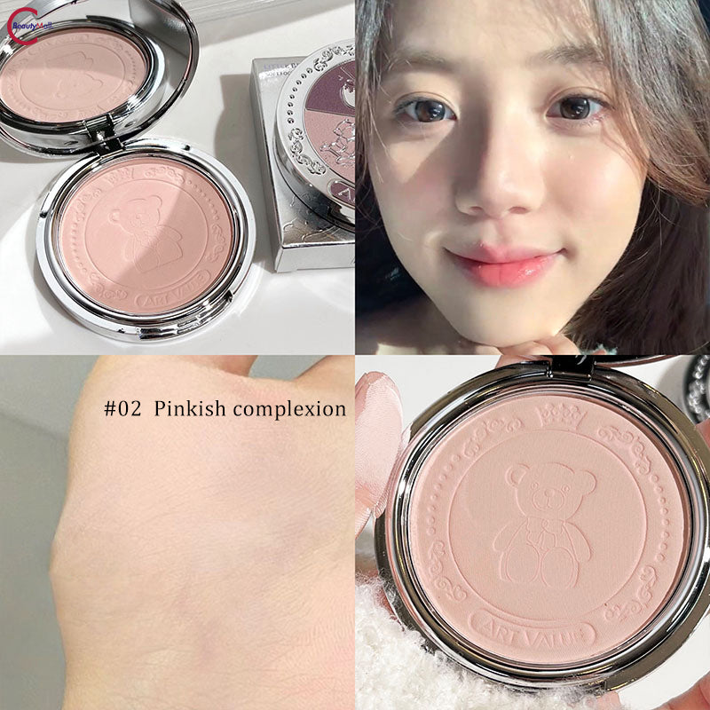 ART VALUE Bear Knight Soft Focus Powder - Matte Finishing & Oil Control Face Powder for Flawless Makeup | Perfect for Daily Wear & Photo Shoots