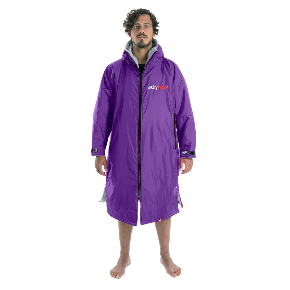 Dryrobe Advance Long Sleeve Changing Robe for Adults - Waterproof & Warm Outdoor Changing Robe for Surfing, Swimming, Camping & Beach Activities