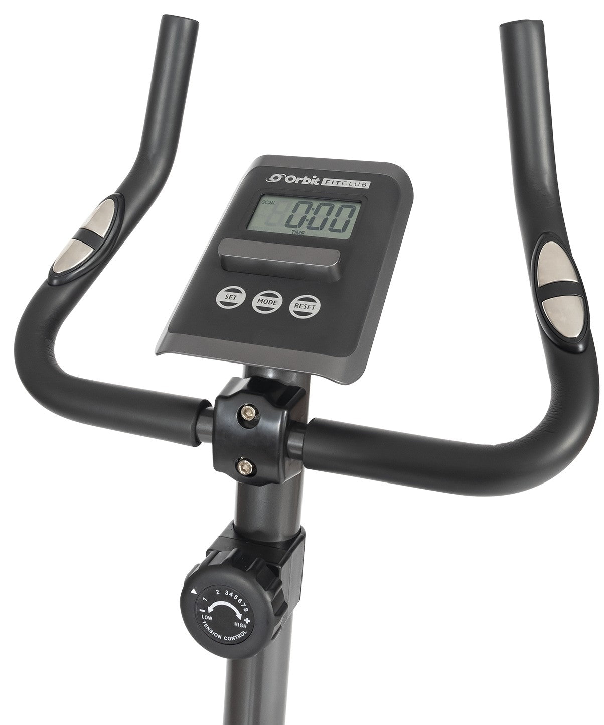 FitClub Exercise Bike for Home Workouts - Indoor Cycling Bike with LCD Monitor & Adjustable Resistance - Perfect for Cardio, Weight Loss & Fitness Training at Home