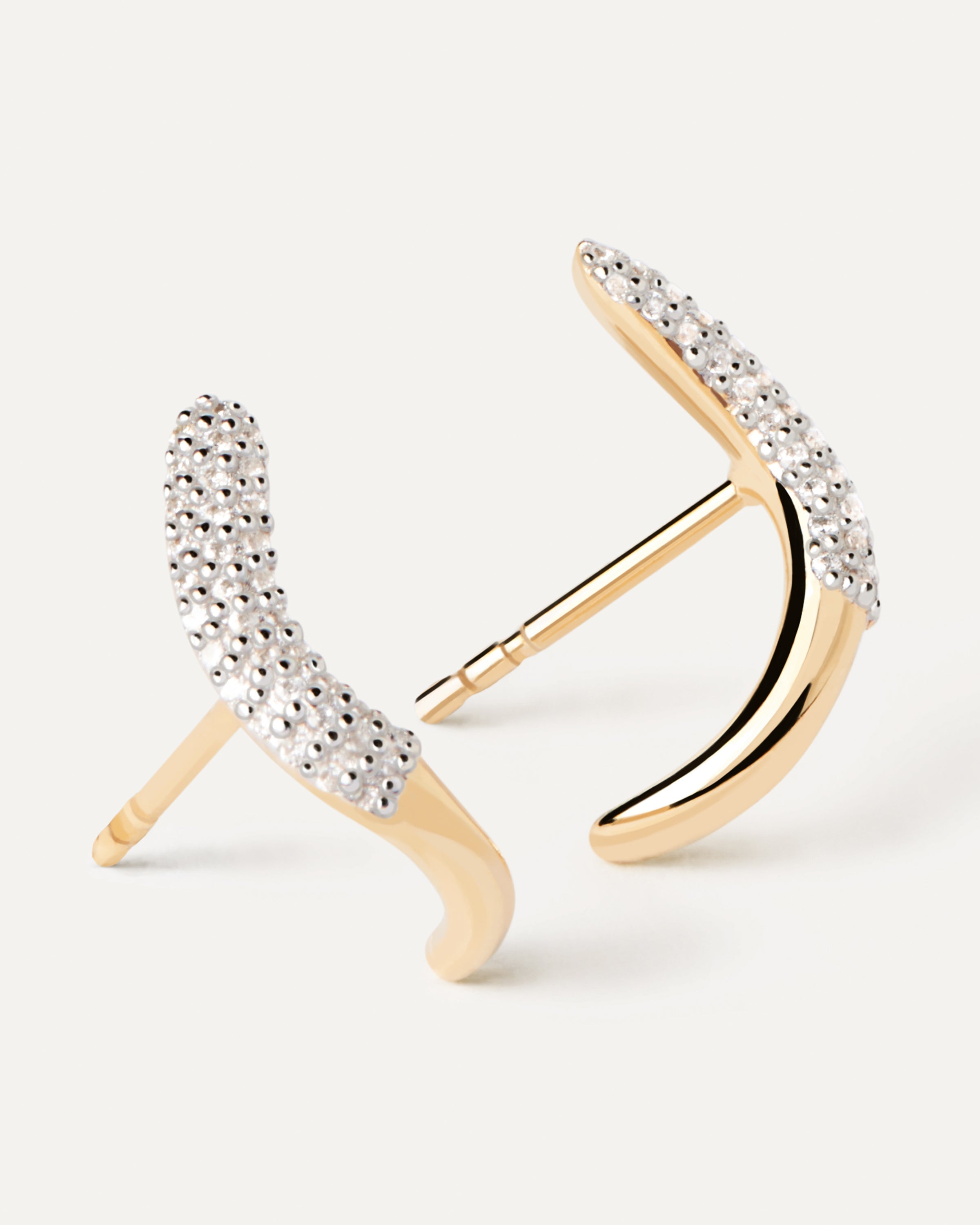 14K Gold Diamond Apollo Earrings for Women – Elegant Hoop Earrings for Parties, Weddings & Everyday Wear