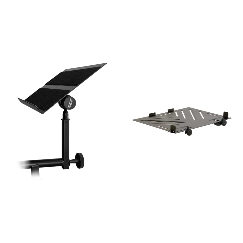 OnStage Keyboard Accessories Bundle with Adjustable Mic Stand & Laptop Mount - Perfect for Home Studio, Live Performances & Music Production