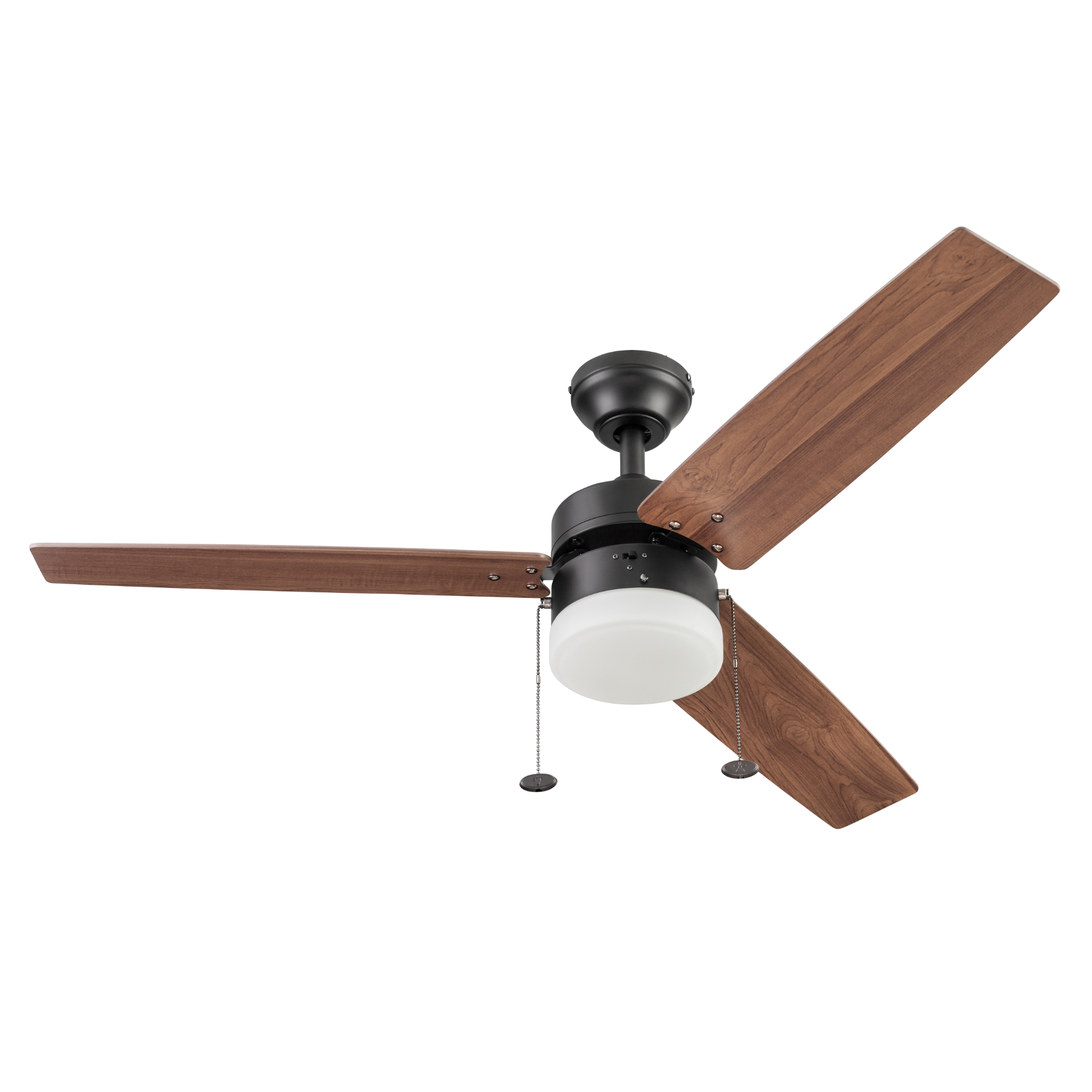 48 Inch Bronze Ceiling Fan with Pull Chain - Modern & Energy Efficient - Perfect for Living Room, Bedroom, or Patio