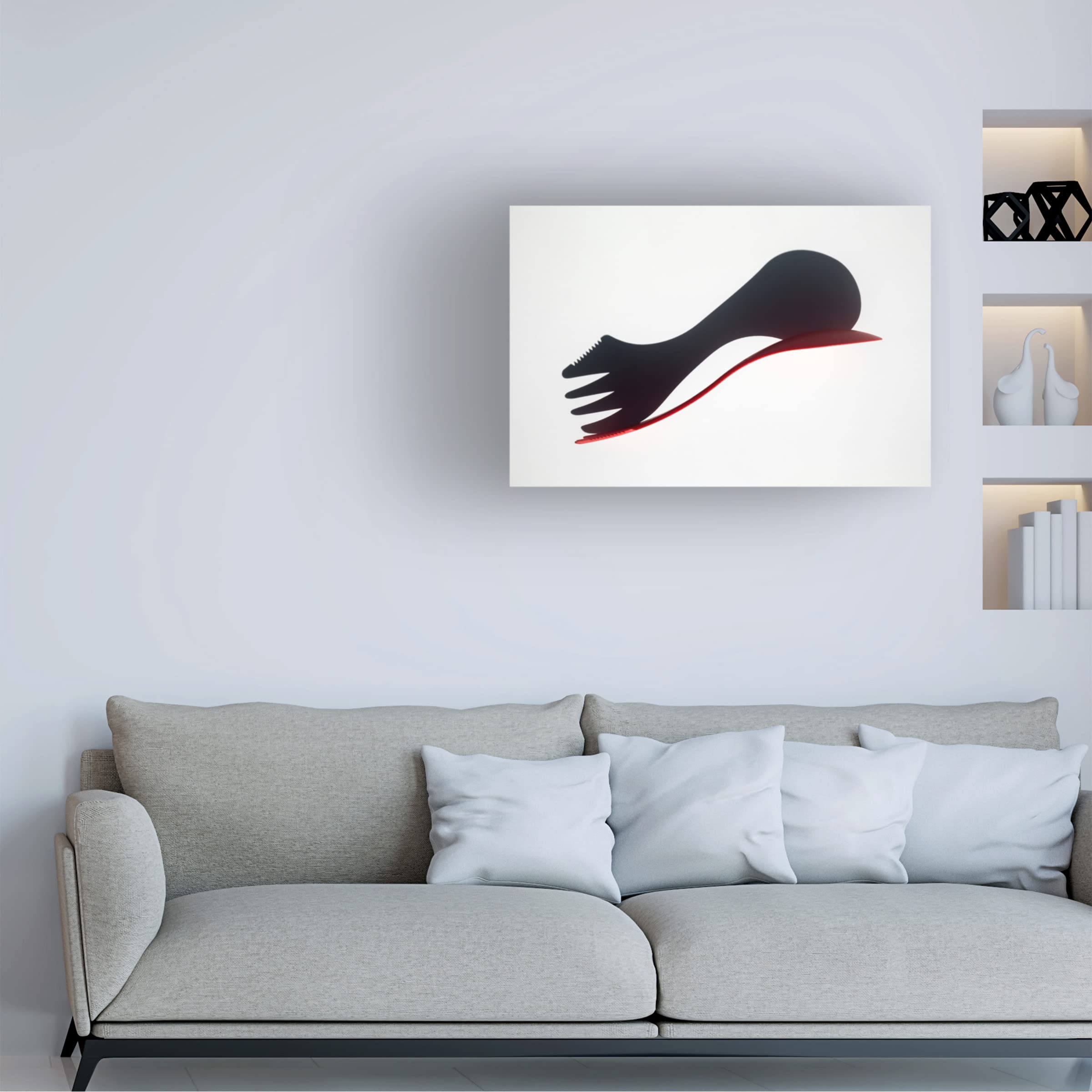 Trademark Fine Art 'More Than Just A Spoon' Canvas Wall Art by Jacqueline Hammer - Modern Kitchen Decor, Dining Room Painting, Unique Home Artwork for Food Lovers