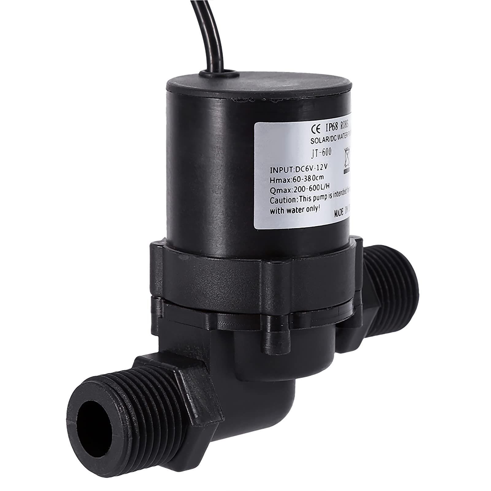 Solar DC 12V Brushless Motor Hot Water Circulation Pump for Home Heating & Solar Water Systems