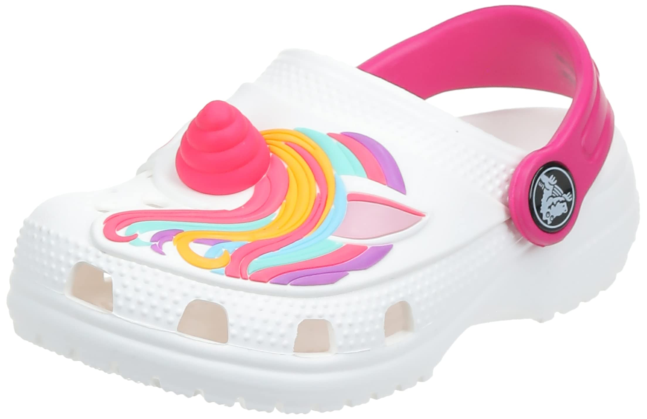 Crocs Unisex-Child Fun Lab Classic I Am Unicorn Clog - Kids' Comfortable Lightweight Slip-On Shoes for Playtime, School & Outdoor Activities