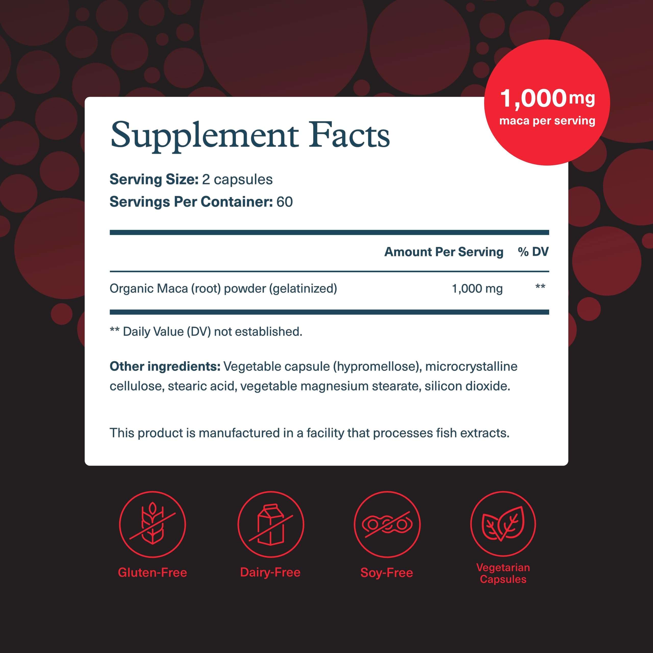 Youtheory Men's Maca Supplement - Vegan Energy & Stamina Booster for Men - 120 Vegetable Capsules - Dairy, Soy & Gluten Free - Supports Endurance & Vitality - Perfect for Workouts, Fitness & Active Lifestyle