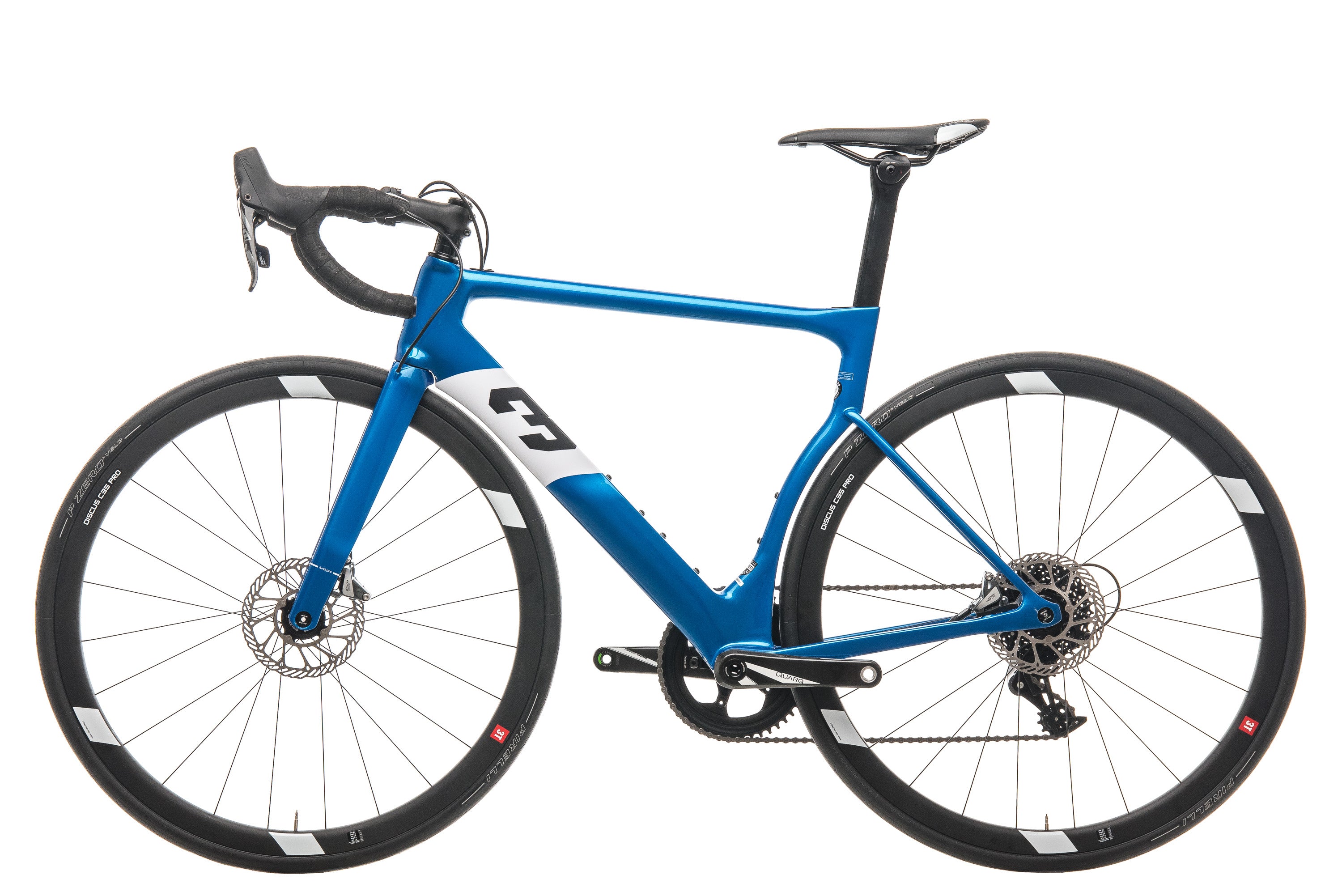 3T Strada Pro Force 1 Road Bike 2020 - Medium Size Carbon Frame Performance Bicycle for Racing, Endurance & Long Distance Cycling