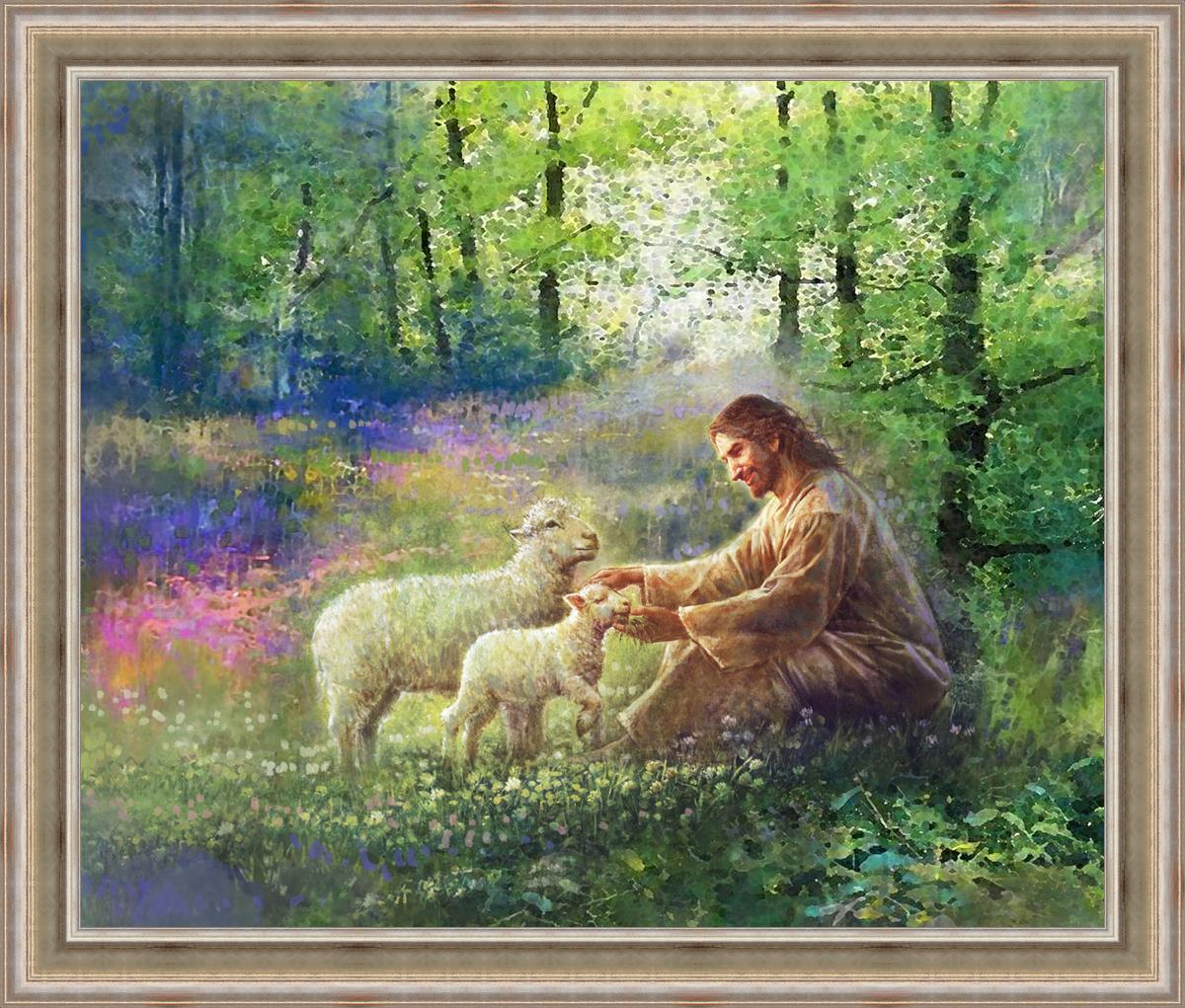 Bring Me The Little Ones Large Wall Art - Stunning Nursery Decor for Baby Rooms & Kids Bedrooms - Perfect for Modern Home Interiors & Gift Ideas