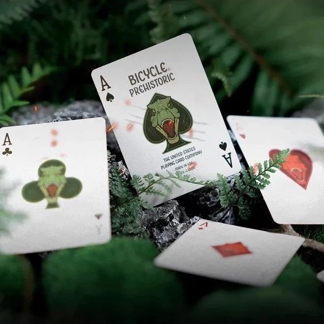 Prehistoric Dinosaur Themed Playing Cards - 52 Deck for Poker, Blackjack & Family Game Night - Unique Gift for Card Game Lovers & Collectors