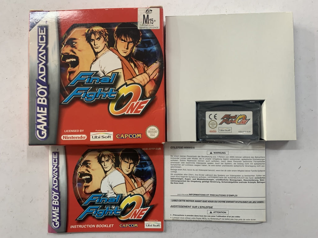 Final Fight One Complete In Box - Classic Arcade Fighting Game for Nintendo GBA - Perfect for Retro Gaming Enthusiasts & Collectors