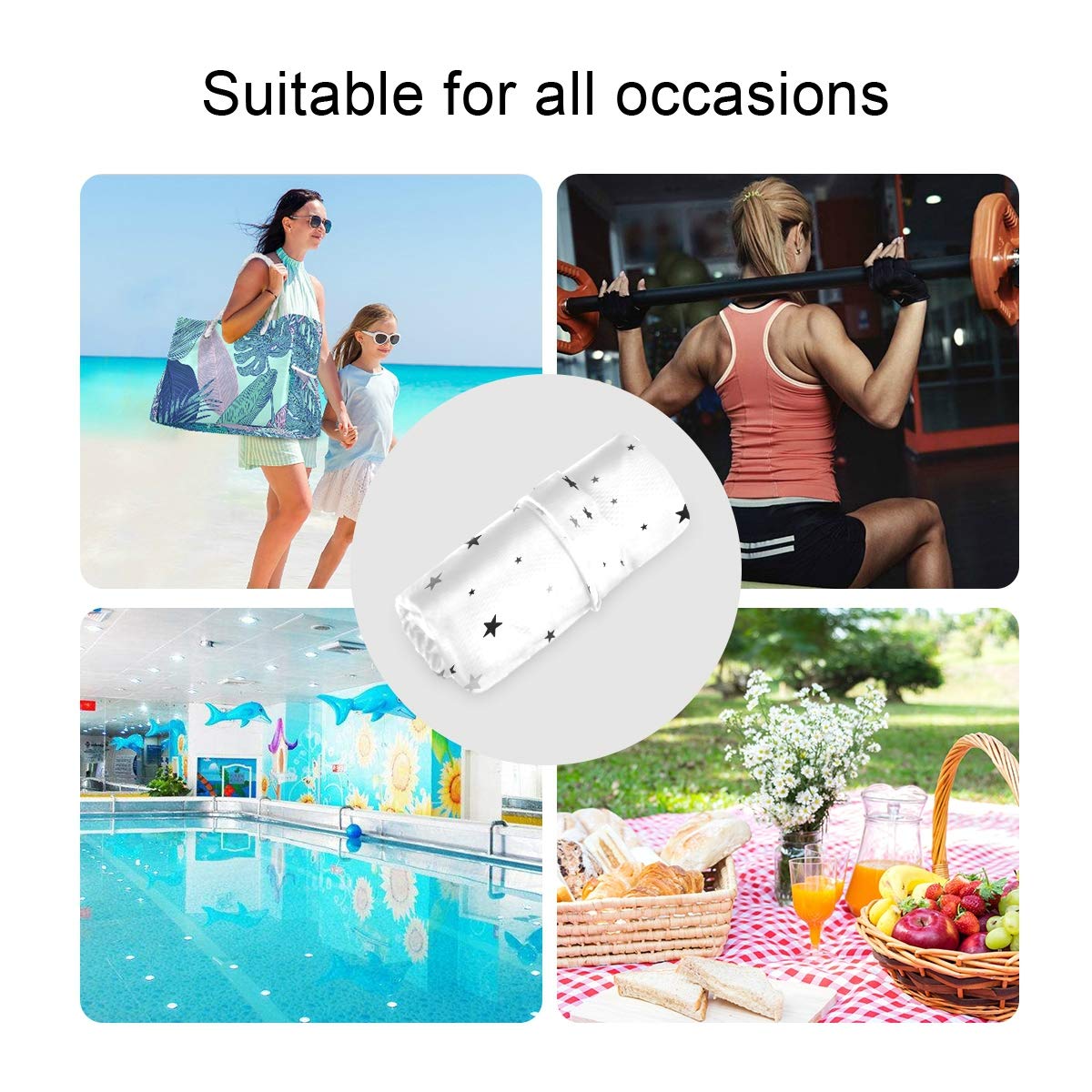 Scandinavian Stars Wet Dry Bag 2 Pack - Waterproof Reusable Storage for Cloth Diapers, Swimsuits & Travel - Ideal for Wet Clothes, Toiletries, Beach Trips & Baby Essentials - Perfect for Daycare, Pool, Gym & Outdoor Activities