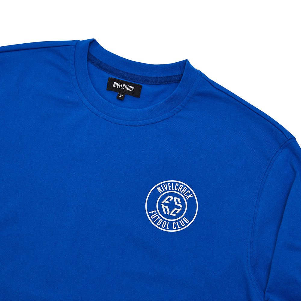 Nivelcrack Club Long Sleeve T-Shirt for Men - Comfortable Blue Cotton Shirt for Casual Wear, Street Style & Everyday Outfits