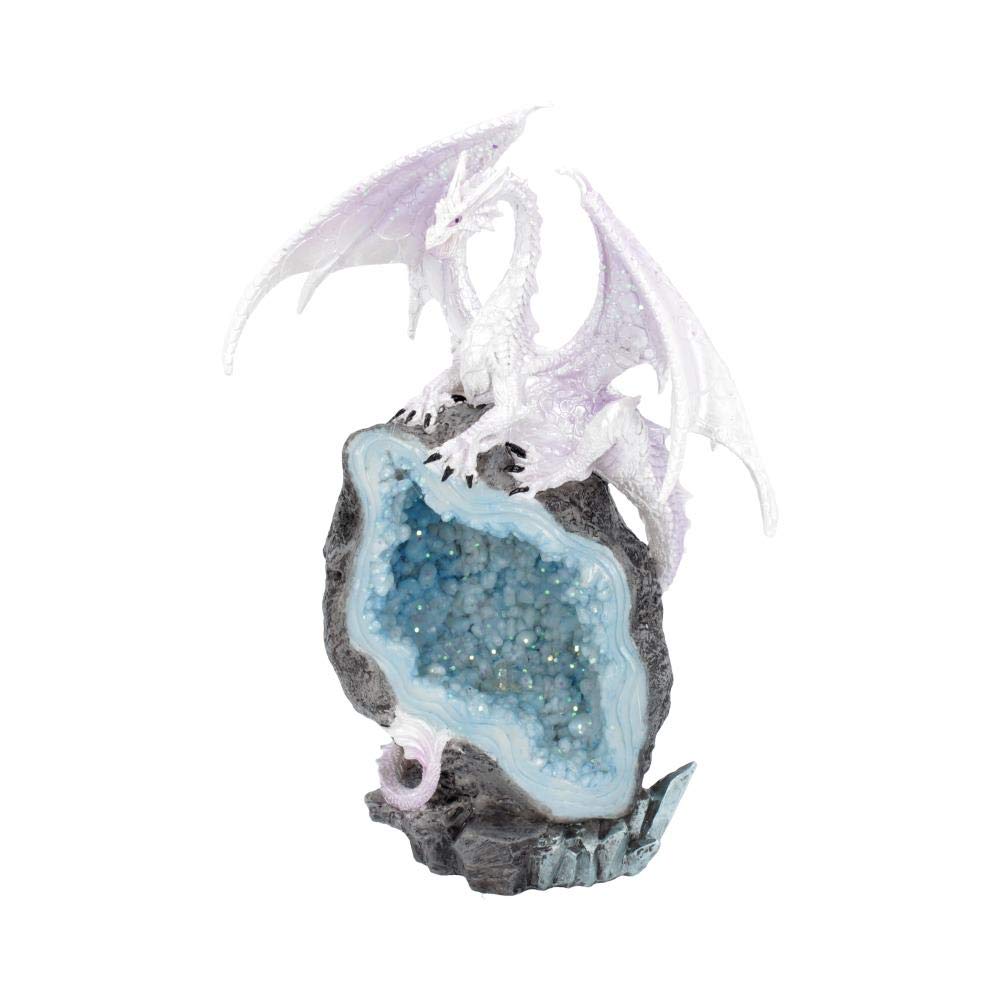 Nemesis Now Glacial Custodian 22cm Resin Figurine - White Collectible Statue for Home Decor, Gaming Room, and Fantasy Display