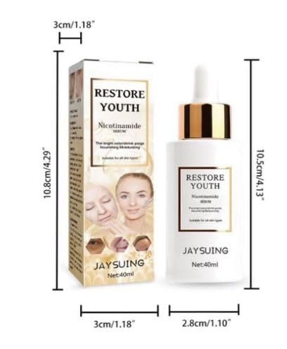 67 Stores Nicotinamide Serum for Women - Hydrating & Brightening Face Moisturizer with Vitamin B3, 40ml - Anti-Aging Skincare for Youthful Glow | Perfect for Daily Routine & Night Care