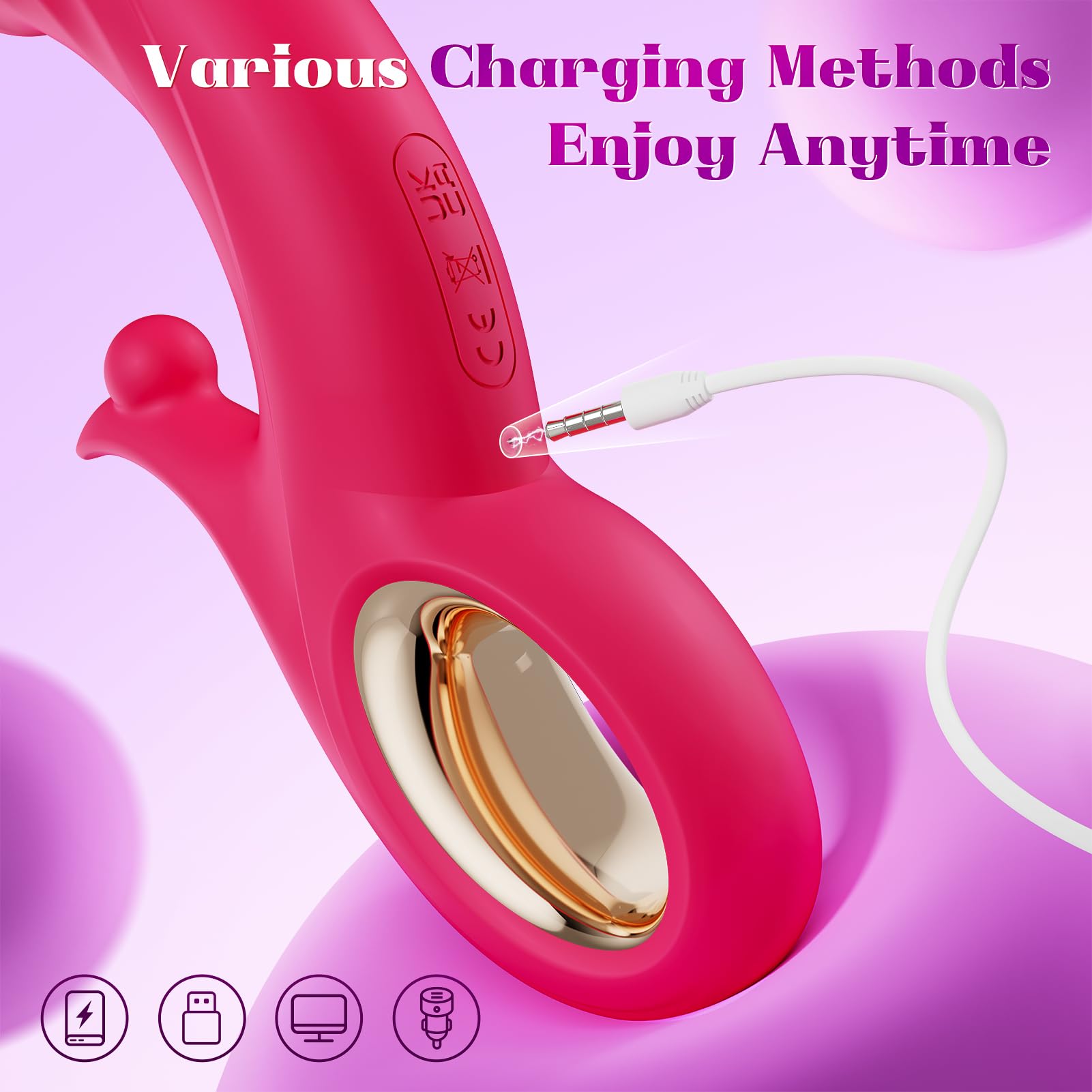 Rabbit Vibrator for Women - Dual Stimulation G Spot & Clitoral Vibrator with 10 Vibration & 7 Thrusting Modes, Heating Function - Adult Sex Toy for Solo Play & Couples Intimacy | Perfect for Romantic Evenings & Spicing Up Your Relationship