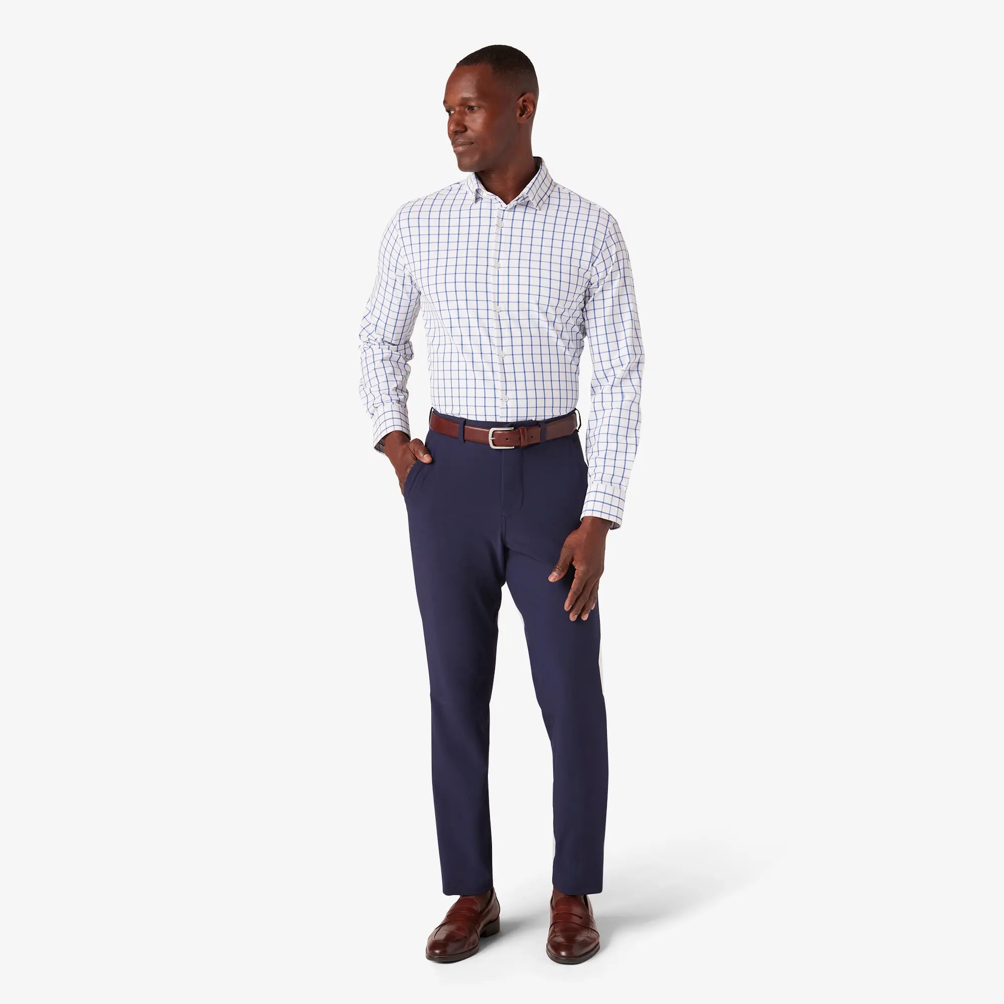 Premium Leeward Men's Dress Shirt - Slim Fit Business Casual Button Down Shirt for Office & Formal Occasions | Wrinkle Resistant & Breathable Fabric for All-Day Comfort