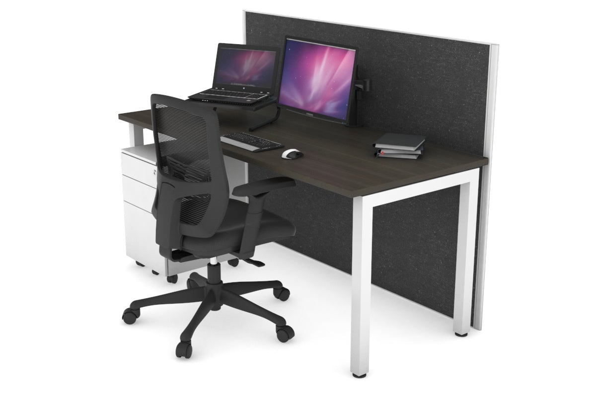 Horizon Quadro Square Legs Office Desk - 1200L x 700W Modern Workstation for Home & Office - Perfect for Remote Work, Study & Small Spaces