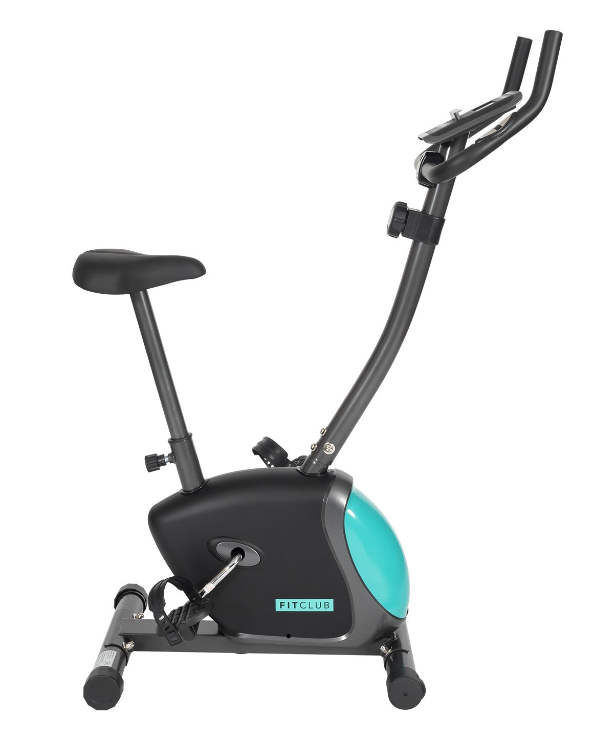 FitClub Exercise Bike for Home Workouts - Indoor Cycling Bike with LCD Monitor & Adjustable Resistance - Perfect for Cardio, Weight Loss & Fitness Training at Home