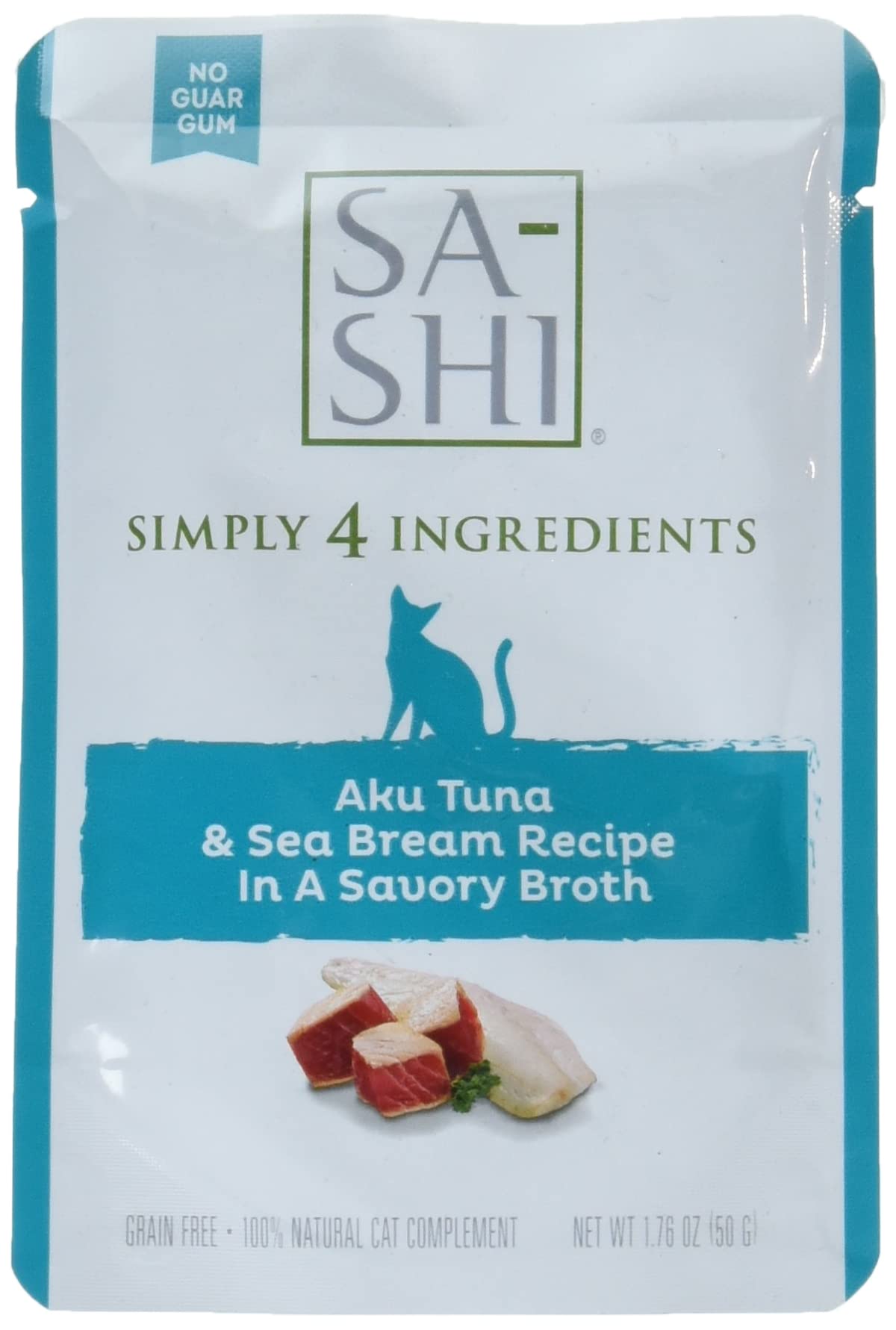 Premium Sa-Shi Bonito Tuna & Sea Bream Recipe Cat Treats - 1 Count, Natural & Healthy Snack for Cats - Perfect for Training, Rewards & Special Occasions