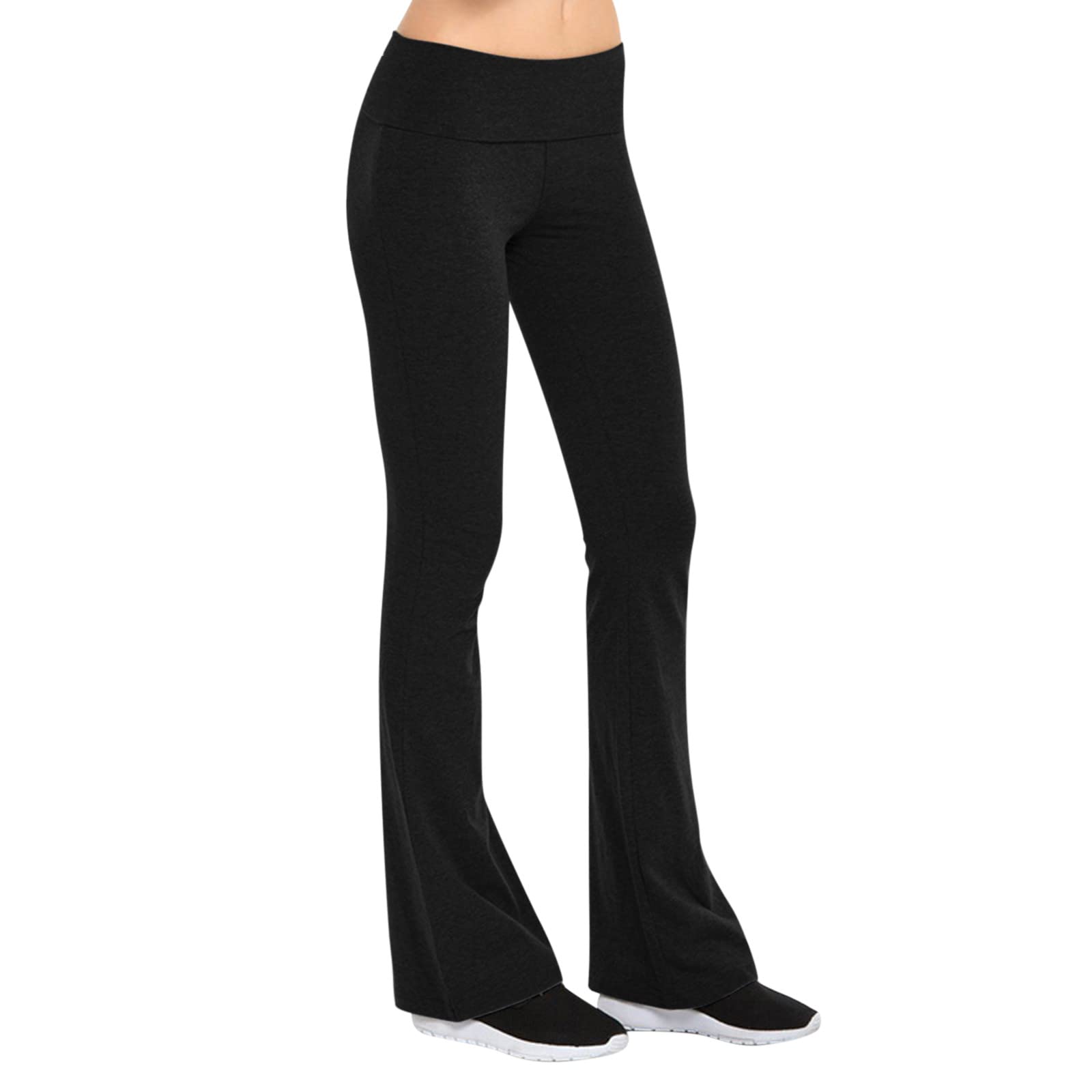Women's High Waist Bootcut Yoga Pants - Flare Leggings for Workout & Running - Butt Lifting Athletic Pants with Stretchy Comfort - Perfect for Gym, Yoga, and Casual Wear