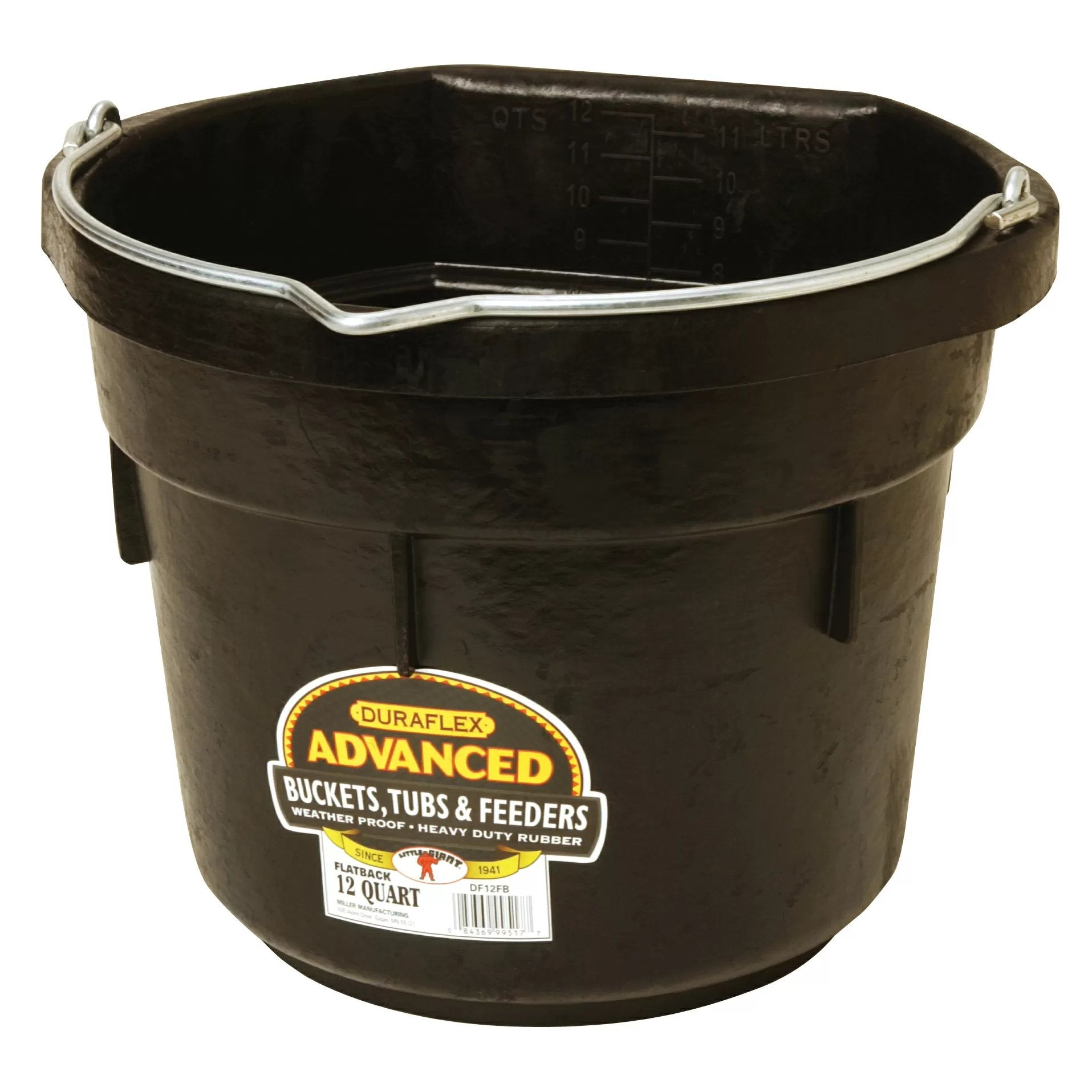 DuraFlex® Advanced Flat Back Bucket - Heavy Duty Construction Tool for Digging, Trenching & Landscaping | Perfect for DIY Projects & Professional Use