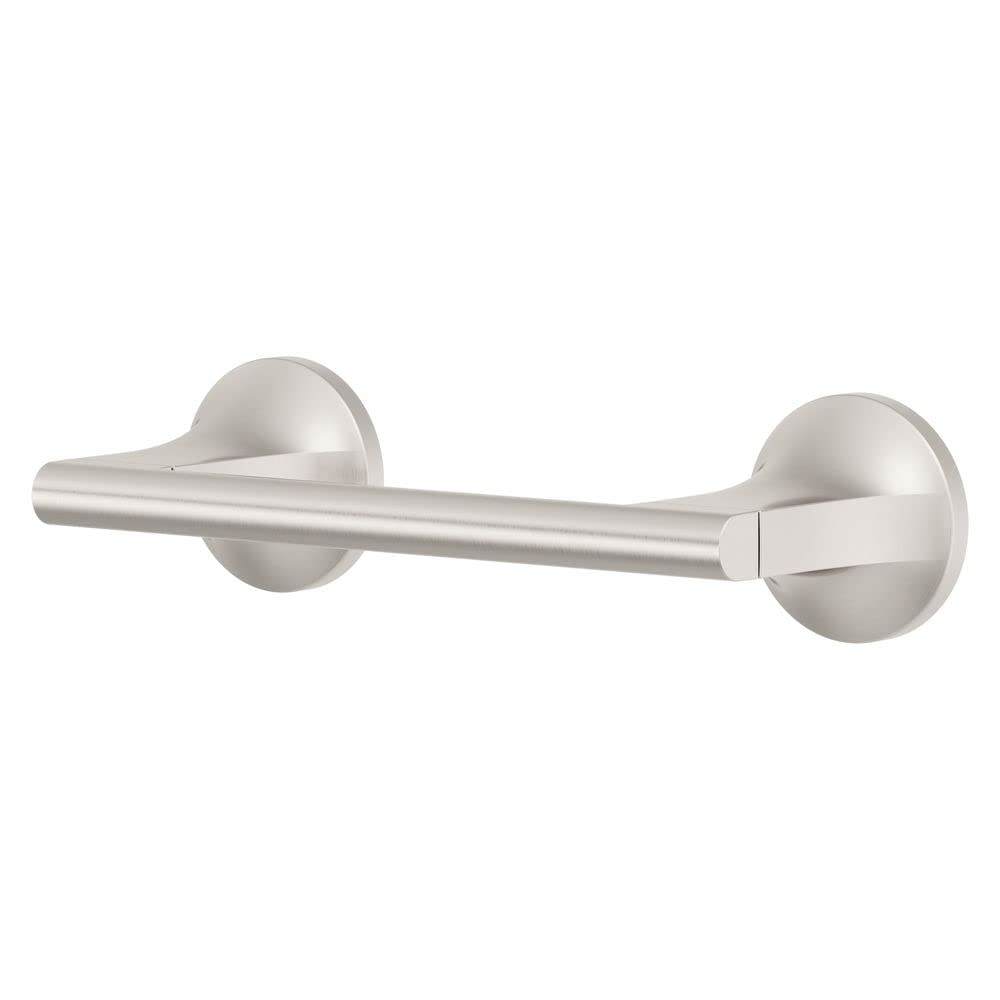 Pfister BPHPFM0GS Pfirst Modern Toilet Paper Holder - Brushed Nickel Finish with Spot Defense Technology | Bathroom Tissue Roll Stand for Home, Office & Restroom Decor