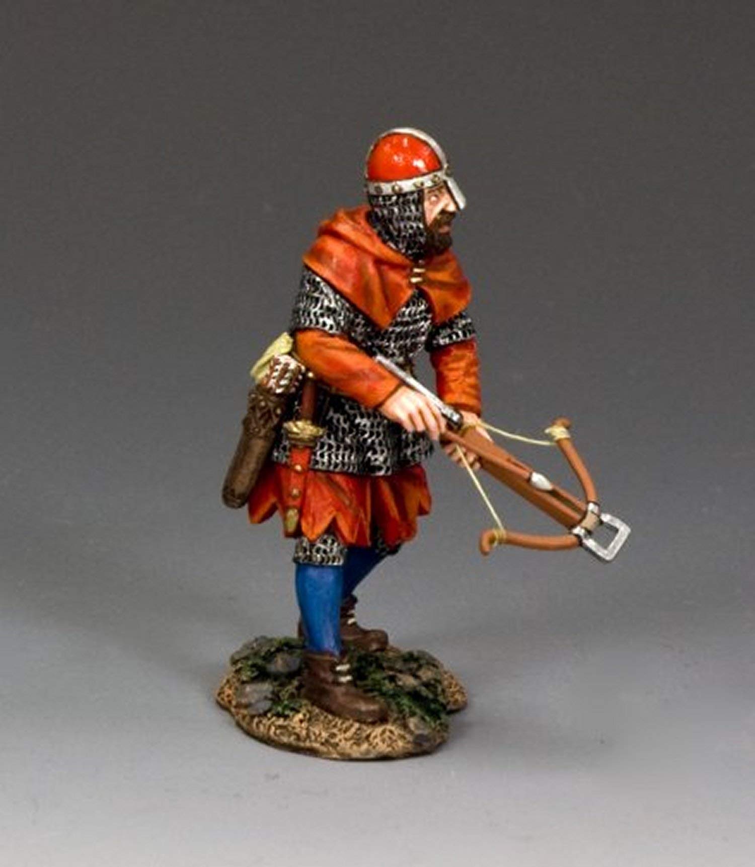 King and Country MK185 Hospitaller Crossbowman - Medieval Knight Action Figure - Collectible Toy Soldier for History Enthusiasts - Perfect for Display, Dioramas, and Historical Reenactments