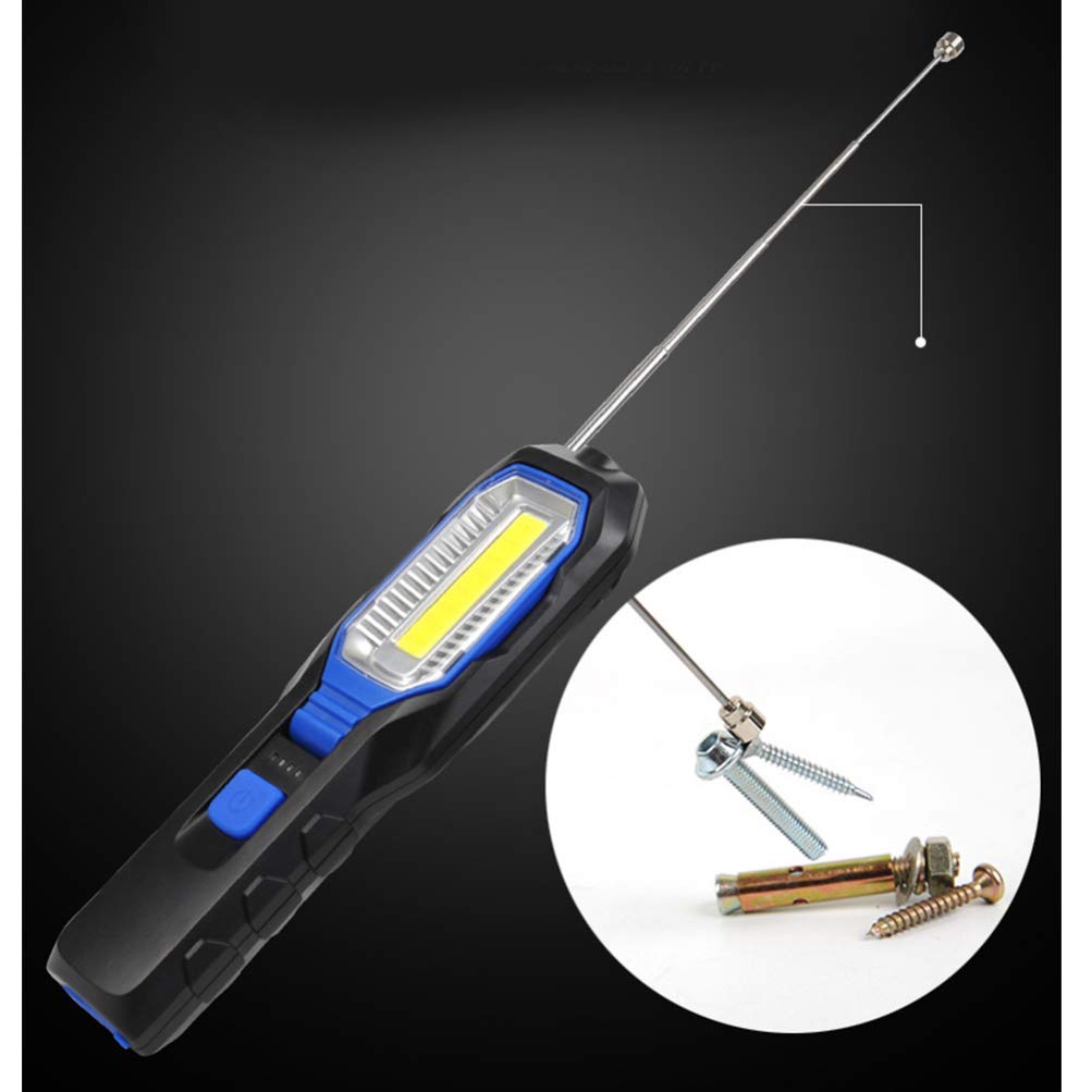 Rechargeable LED Magnetic Flashlight - Handheld Inspection Light for Car Repair, Work, and Emergency Use | Garneck Bright Torch with Long Battery Life