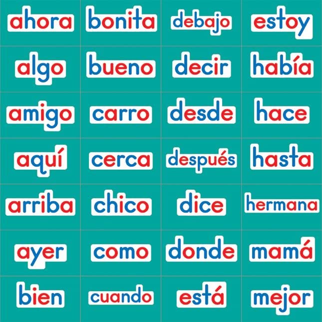 Spanish Magnetic Read, Build & Write Boards with High-Frequency Words & Letters Kit - Bilingual Learning Tool for Kids - Perfect for Classroom & Homeschool Spanish Language Practice