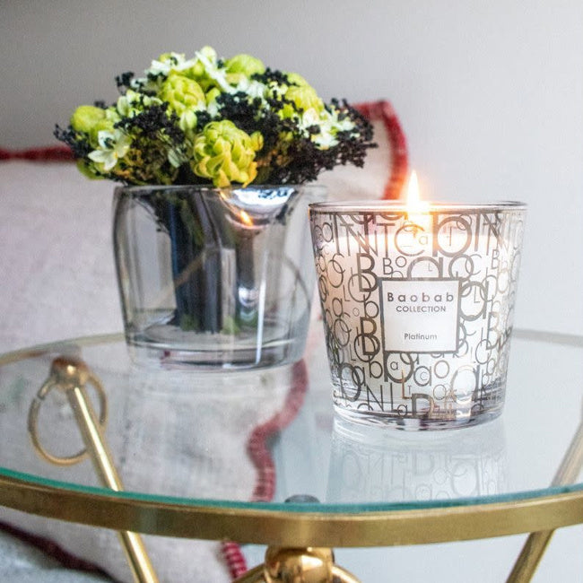Baobab Collection My First Baobab Platinum Scented Candle - Luxury Home Fragrance for Relaxation & Romantic Ambiance