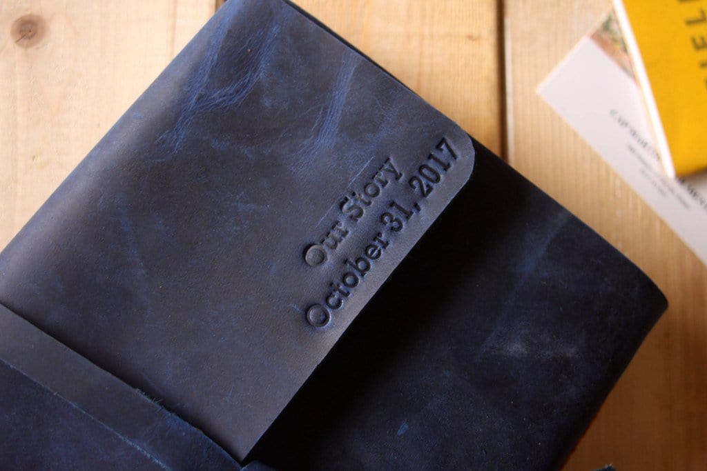 Personalized Leather Photo Album & Guest Book - Custom Wedding Guest Book, Scrapbook for Memories - Perfect for Weddings, Anniversaries, Baby Showers & Special Events
