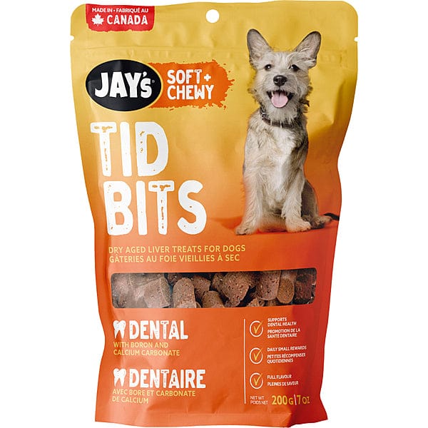 Jay's Soft & Chewy Dental Dog Treats - Natural Teeth Cleaning Snacks for Small & Large Dogs - Perfect for Training Rewards & Oral Care at Home